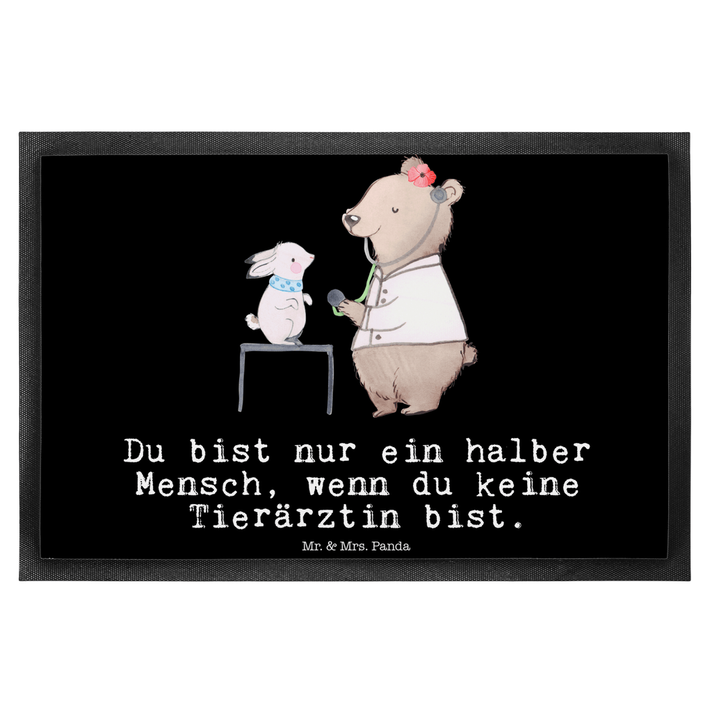 Fußmatte Tierärztin mit Herz  Türvorleger, Schmutzmatte, Fußabtreter, Matte, Schmutzfänger, Fußabstreifer, Schmutzfangmatte, Türmatte, Motivfußmatte,  Haustürmatte, Vorleger  Beruf, Ausbildung, Jubiläum, Abschied, Rente, Kollege, Kollegin, Geschenk, Schenken, Arbeitskollege, Mitarbeiter, Firma, Danke, Dankeschön
