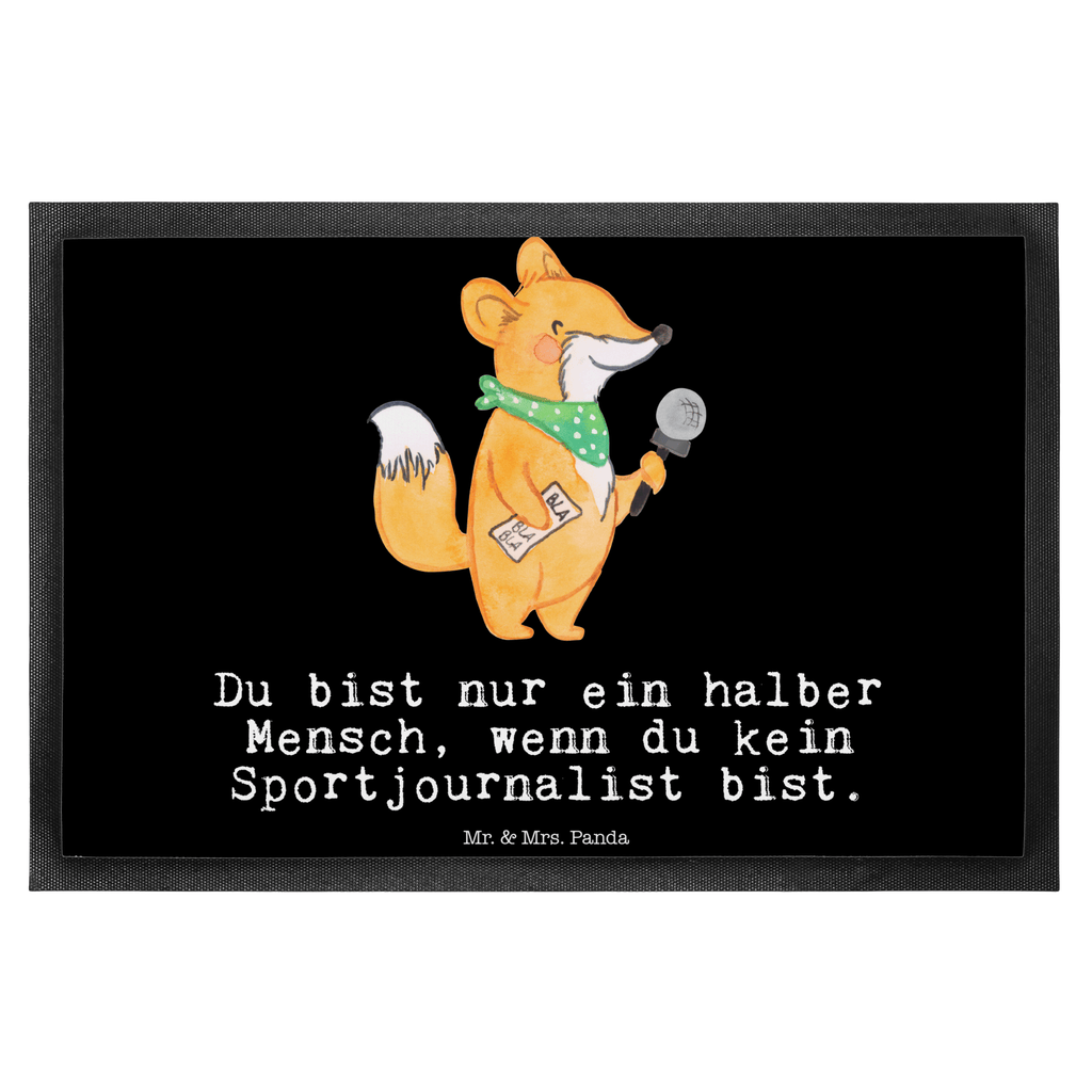 Fußmatte Sportjournalist mit Herz Sportjournalist, Journalist, Reporter, Redakteur,  Pressebüro, Ausbildung  , Studium Türvorleger, Schmutzmatte, Fußabtreter, Matte, Schmutzfänger, Fußabstreifer, Schmutzfangmatte, Türmatte, Motivfußmatte,  Haustürmatte, Vorleger  Beruf, Ausbildung, Jubiläum, Abschied, Rente, Kollege, Kollegin, Geschenk, Schenken, Arbeitskollege, Mitarbeiter, Firma, Danke, Dankeschön