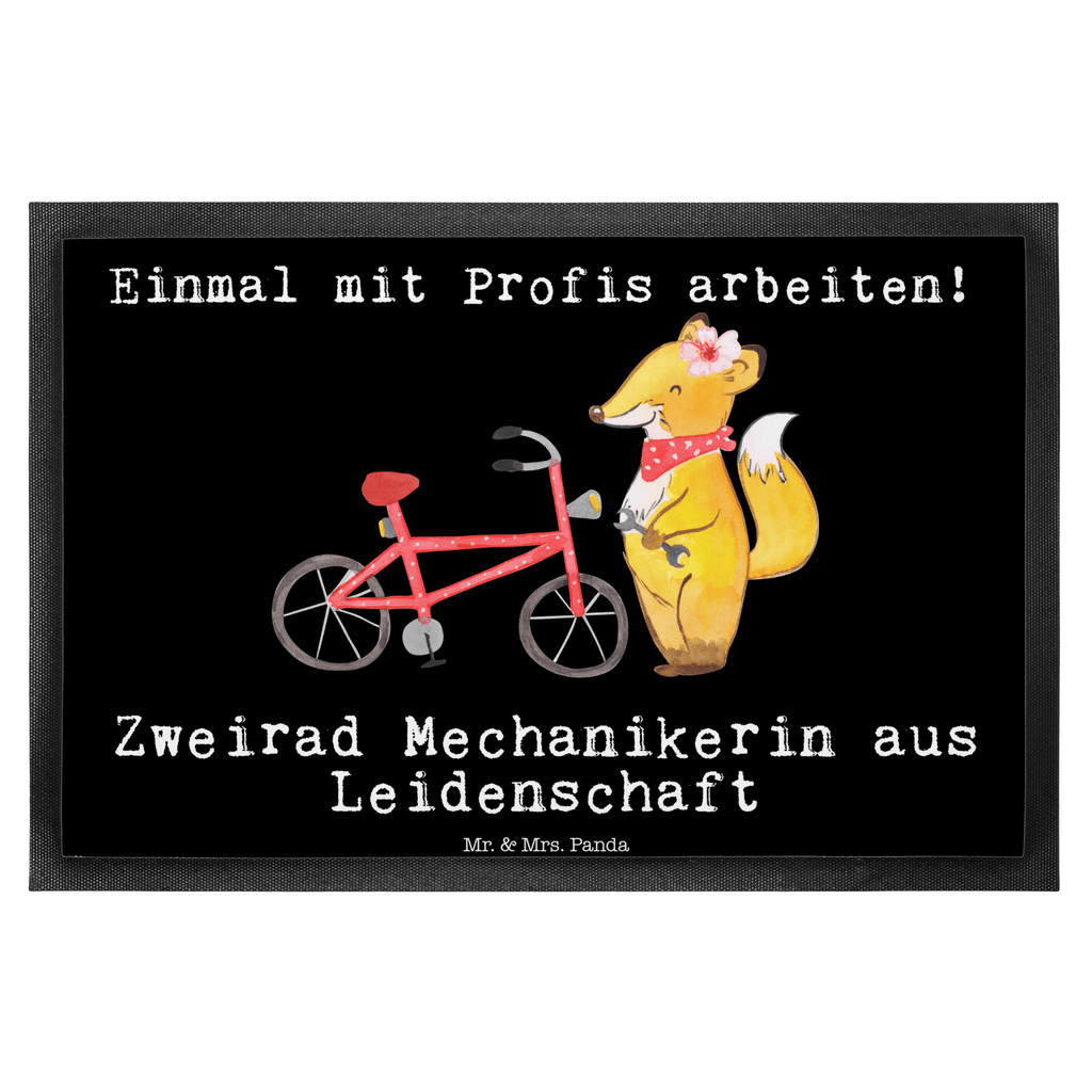 Fußmatte Zweirad Mechanikerin aus Leidenschaft  Türvorleger, Schmutzmatte, Fußabtreter, Matte, Schmutzfänger, Fußabstreifer, Schmutzfangmatte, Türmatte, Motivfußmatte,  Haustürmatte, Vorleger  Beruf, Ausbildung, Jubiläum, Abschied, Rente, Kollege, Kollegin, Geschenk, Schenken, Arbeitskollege, Mitarbeiter, Firma, Danke, Dankeschön