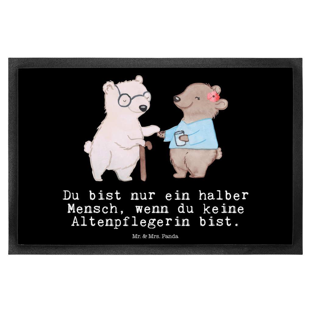 Fußmatte Altenpflegerin mit Herz Altenpflegerin, Pflegerin, Altenheim Eröffnung Türvorleger, Schmutzmatte, Fußabtreter, Matte, Schmutzfänger, Fußabstreifer, Schmutzfangmatte, Türmatte, Motivfußmatte,  Haustürmatte, Vorleger  Beruf, Ausbildung, Jubiläum, Abschied, Rente, Kollege, Kollegin, Geschenk, Schenken, Arbeitskollege, Mitarbeiter, Firma, Danke, Dankeschön