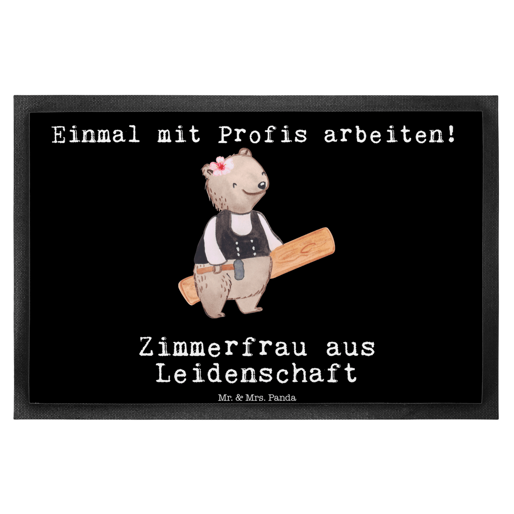 Fußmatte Zimmerfrau aus Leidenschaft Türvorleger, Schmutzmatte, Fußabtreter, Matte, Schmutzfänger, Fußabstreifer, Schmutzfangmatte, Türmatte, Motivfußmatte, Haustürmatte, Vorleger, Beruf, Ausbildung, Jubiläum, Abschied, Rente, Kollege, Kollegin, Geschenk, Schenken, Arbeitskollege, Mitarbeiter, Firma, Danke, Dankeschön