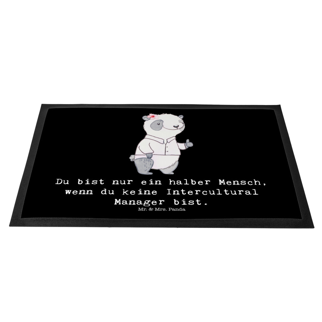 Fußmatte Intercultural Manager mit Herz  Türvorleger, Schmutzmatte, Fußabtreter, Matte, Schmutzfänger, Fußabstreifer, Schmutzfangmatte, Türmatte, Motivfußmatte,  Haustürmatte, Vorleger  Beruf, Ausbildung, Jubiläum, Abschied, Rente, Kollege, Kollegin, Geschenk, Schenken, Arbeitskollege, Mitarbeiter, Firma, Danke, Dankeschön