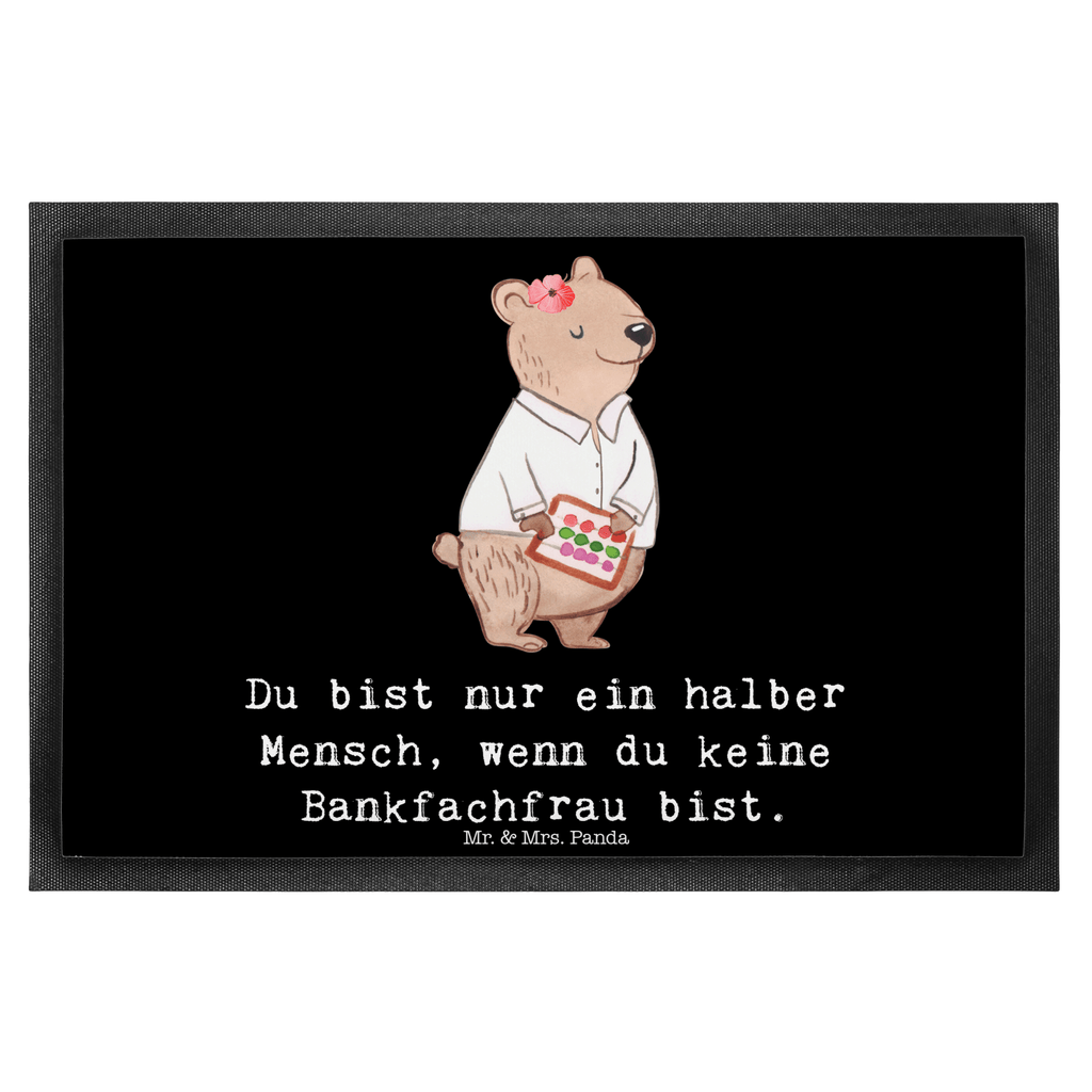 Fußmatte Bankfachfrau mit Herz Türvorleger, Schmutzmatte, Fußabtreter, Matte, Schmutzfänger, Fußabstreifer, Schmutzfangmatte, Türmatte, Motivfußmatte, Haustürmatte, Vorleger, Beruf, Ausbildung, Jubiläum, Abschied, Rente, Kollege, Kollegin, Geschenk, Schenken, Arbeitskollege, Mitarbeiter, Firma, Danke, Dankeschön, Bankfachfrau, Bankangestellte, Bänkerin, Bankberaterin