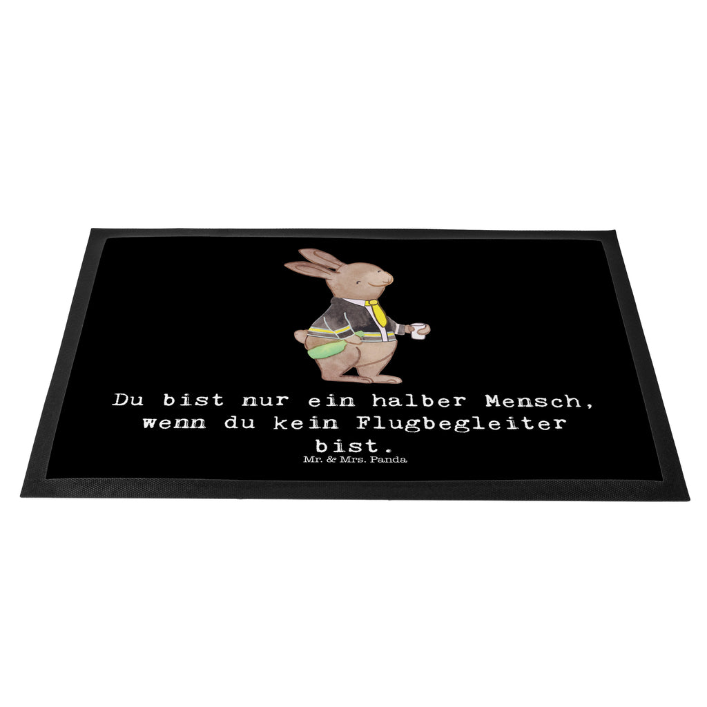 Fußmatte Flugbegleiter mit Herz Flugbegleiter, Steward, Flugsteward, 
Flight-Attendant Türvorleger, Schmutzmatte, Fußabtreter, Matte, Schmutzfänger, Fußabstreifer, Schmutzfangmatte, Türmatte, Motivfußmatte,  Haustürmatte, Vorleger  Beruf, Ausbildung, Jubiläum, Abschied, Rente, Kollege, Kollegin, Geschenk, Schenken, Arbeitskollege, Mitarbeiter, Firma, Danke, Dankeschön