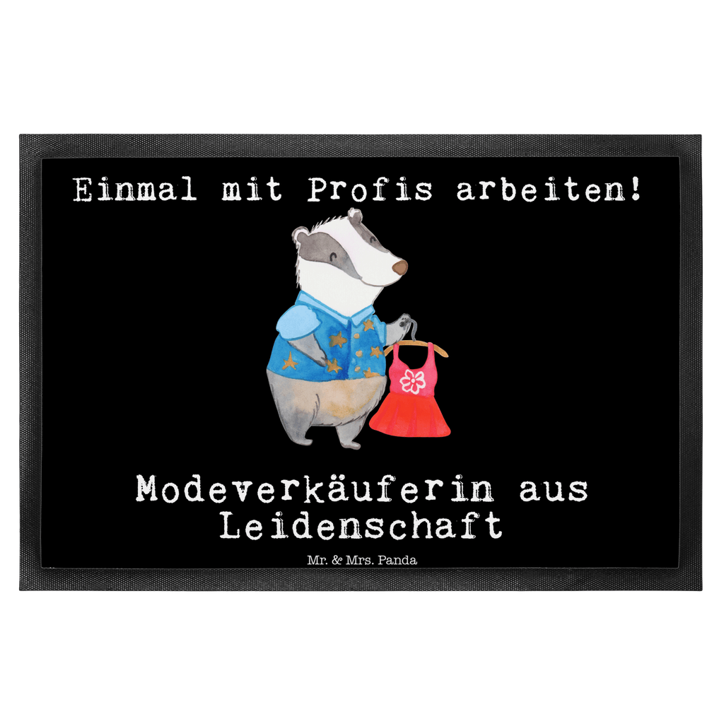 Fußmatte Modeverkäuferin aus Leidenschaft Türvorleger, Schmutzmatte, Fußabtreter, Matte, Schmutzfänger, Fußabstreifer, Schmutzfangmatte, Türmatte, Motivfußmatte, Haustürmatte, Vorleger, Beruf, Ausbildung, Jubiläum, Abschied, Rente, Kollege, Kollegin, Geschenk, Schenken, Arbeitskollege, Mitarbeiter, Firma, Danke, Dankeschön, Modeverkäuferin, Verkäuferin, Fashion Store