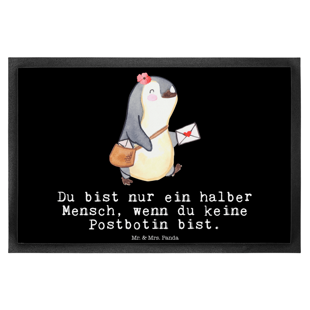 Fußmatte Postbotin mit Herz Türvorleger, Schmutzmatte, Fußabtreter, Matte, Schmutzfänger, Fußabstreifer, Schmutzfangmatte, Türmatte, Motivfußmatte, Haustürmatte, Vorleger, Beruf, Ausbildung, Jubiläum, Abschied, Rente, Kollege, Kollegin, Geschenk, Schenken, Arbeitskollege, Mitarbeiter, Firma, Danke, Dankeschön, Postbotin, Briefzustellerin, Briefträgerin, Postlerin