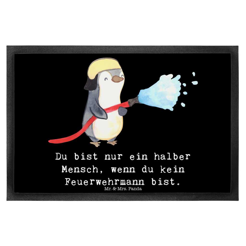 Fußmatte Feuerwehrmann mit Herz Feuerwehrmann, Feuerwehrhauptmann, Brandschutz, Feuerwehr, Ausbildung,  freiwillige Feuerwehr,  Türvorleger, Schmutzmatte, Fußabtreter, Matte, Schmutzfänger, Fußabstreifer, Schmutzfangmatte, Türmatte, Motivfußmatte,  Haustürmatte, Vorleger  Beruf, Ausbildung, Jubiläum, Abschied, Rente, Kollege, Kollegin, Geschenk, Schenken, Arbeitskollege, Mitarbeiter, Firma, Danke, Dankeschön