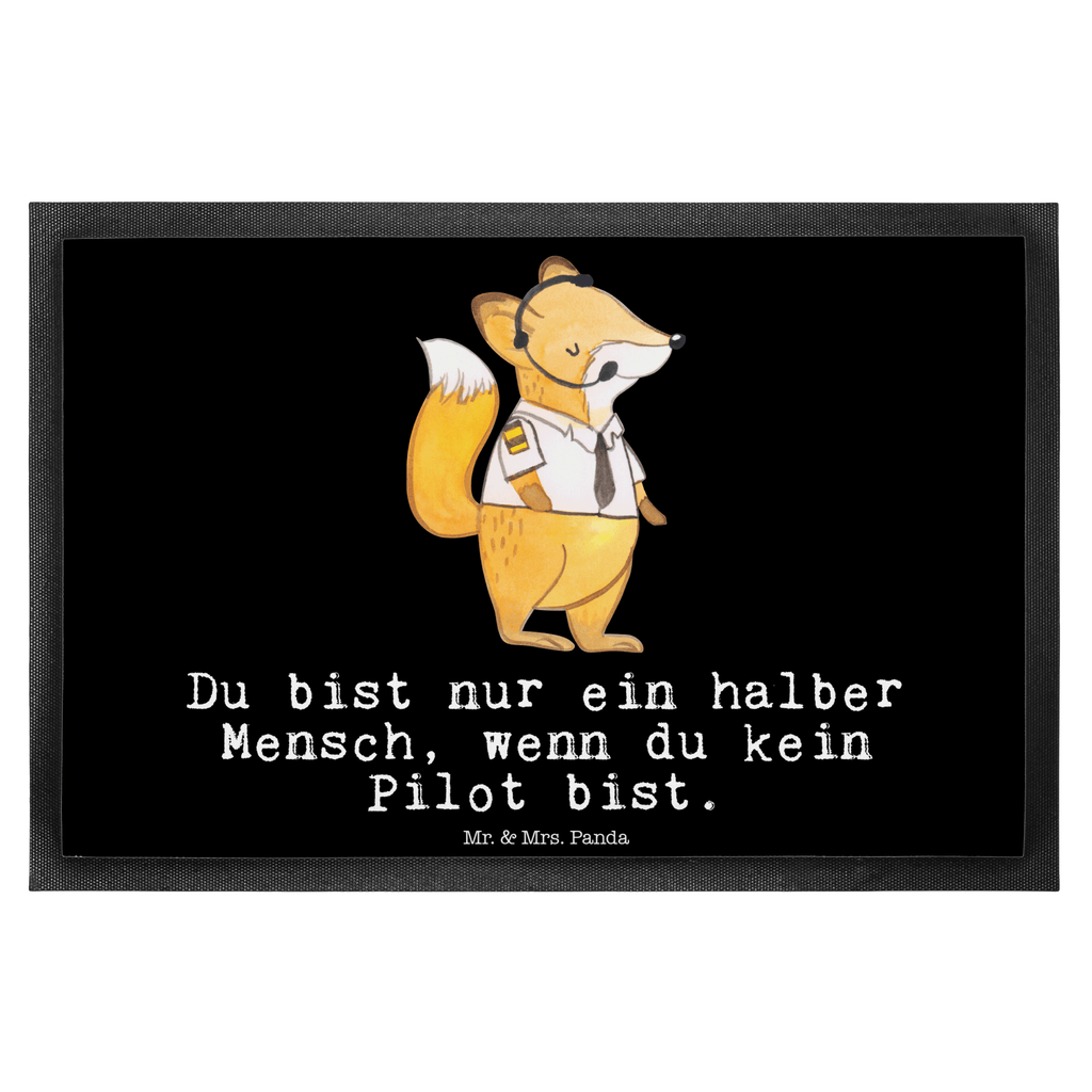 Fußmatte Pilot mit Herz Pilot, Flugkapitän, Cockpit, Flugzeug,  Türvorleger, Schmutzmatte, Fußabtreter, Matte, Schmutzfänger, Fußabstreifer, Schmutzfangmatte, Türmatte, Motivfußmatte,  Haustürmatte, Vorleger  Beruf, Ausbildung, Jubiläum, Abschied, Rente, Kollege, Kollegin, Geschenk, Schenken, Arbeitskollege, Mitarbeiter, Firma, Danke, Dankeschön