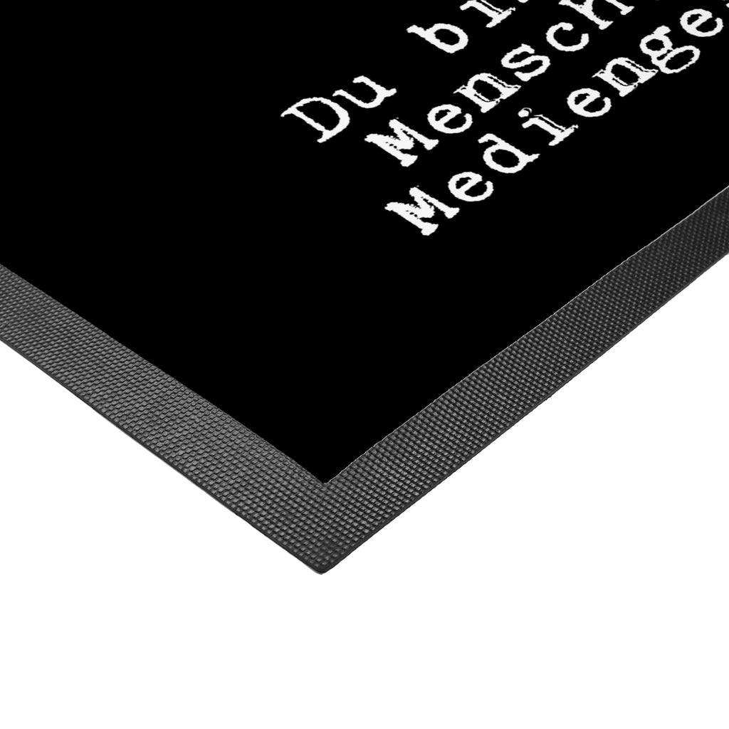 Fußmatte Mediengestalterin mit Herz Grafikerin, Designer, Mediengestalter, Grafikdesignerin,  Türvorleger, Schmutzmatte, Fußabtreter, Matte, Schmutzfänger, Fußabstreifer, Schmutzfangmatte, Türmatte, Motivfußmatte,  Haustürmatte, Vorleger  Beruf, Ausbildung, Jubiläum, Abschied, Rente, Kollege, Kollegin, Geschenk, Schenken, Arbeitskollege, Mitarbeiter, Firma, Danke, Dankeschön