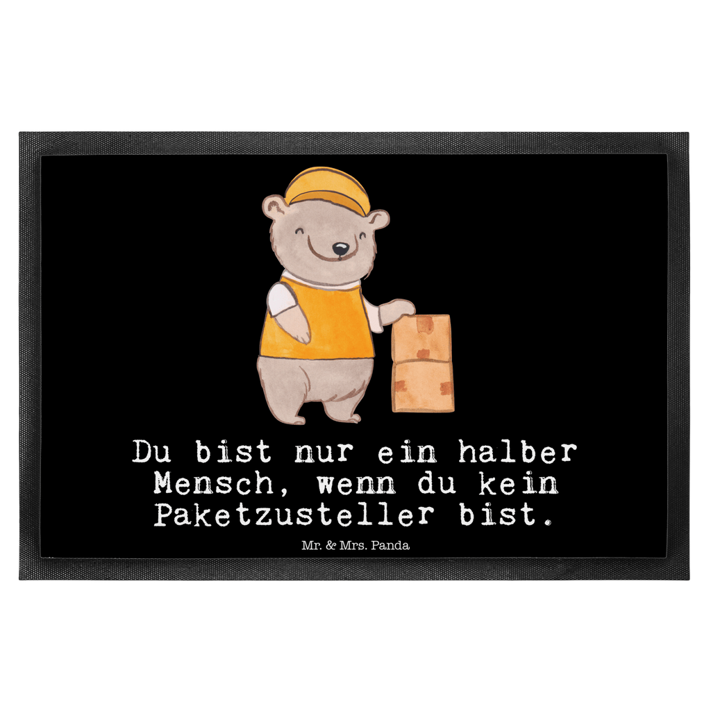 Fußmatte Paketzusteller mit Herz Türvorleger, Schmutzmatte, Fußabtreter, Matte, Schmutzfänger, Fußabstreifer, Schmutzfangmatte, Türmatte, Motivfußmatte, Haustürmatte, Vorleger, Beruf, Ausbildung, Jubiläum, Abschied, Rente, Kollege, Kollegin, Geschenk, Schenken, Arbeitskollege, Mitarbeiter, Firma, Danke, Dankeschön, Paketzusteller, Paketbote, Zustellservice Pakete
