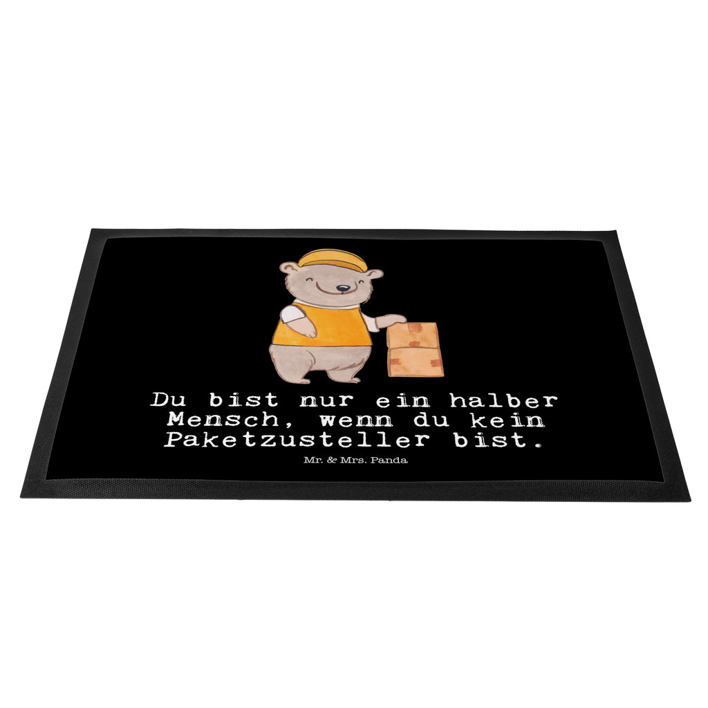 Fußmatte Paketzusteller mit Herz Türvorleger, Schmutzmatte, Fußabtreter, Matte, Schmutzfänger, Fußabstreifer, Schmutzfangmatte, Türmatte, Motivfußmatte, Haustürmatte, Vorleger, Beruf, Ausbildung, Jubiläum, Abschied, Rente, Kollege, Kollegin, Geschenk, Schenken, Arbeitskollege, Mitarbeiter, Firma, Danke, Dankeschön, Paketzusteller, Paketbote, Zustellservice Pakete