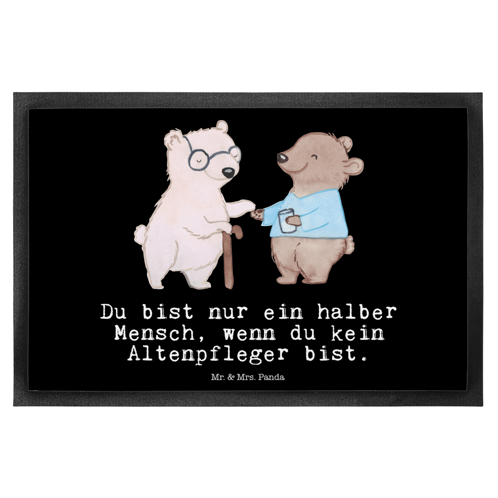 Fußmatte Altenpfleger mit Herz Altenpfleger, Pfleger, Altenheim Eröffnung Türvorleger, Schmutzmatte, Fußabtreter, Matte, Schmutzfänger, Fußabstreifer, Schmutzfangmatte, Türmatte, Motivfußmatte,  Haustürmatte, Vorleger  Beruf, Ausbildung, Jubiläum, Abschied, Rente, Kollege, Kollegin, Geschenk, Schenken, Arbeitskollege, Mitarbeiter, Firma, Danke, Dankeschön