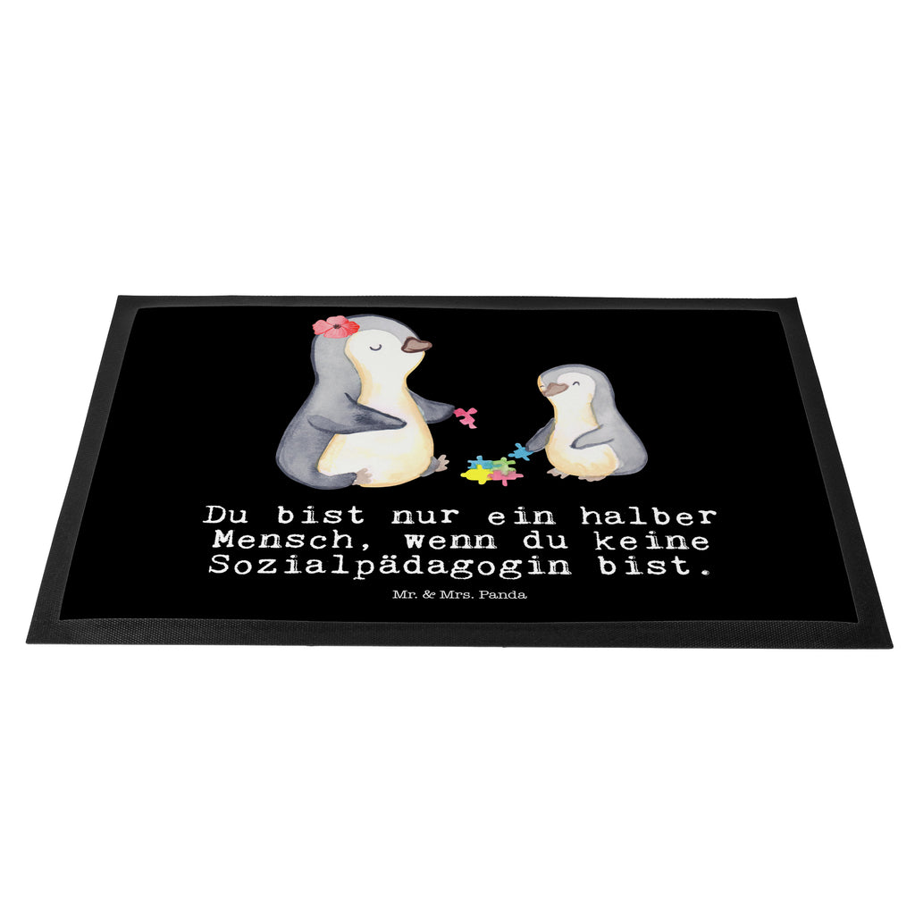 Fußmatte Sozialpädagogin mit Herz  Türvorleger, Schmutzmatte, Fußabtreter, Matte, Schmutzfänger, Fußabstreifer, Schmutzfangmatte, Türmatte, Motivfußmatte,  Haustürmatte, Vorleger  Beruf, Ausbildung, Jubiläum, Abschied, Rente, Kollege, Kollegin, Geschenk, Schenken, Arbeitskollege, Mitarbeiter, Firma, Danke, Dankeschön