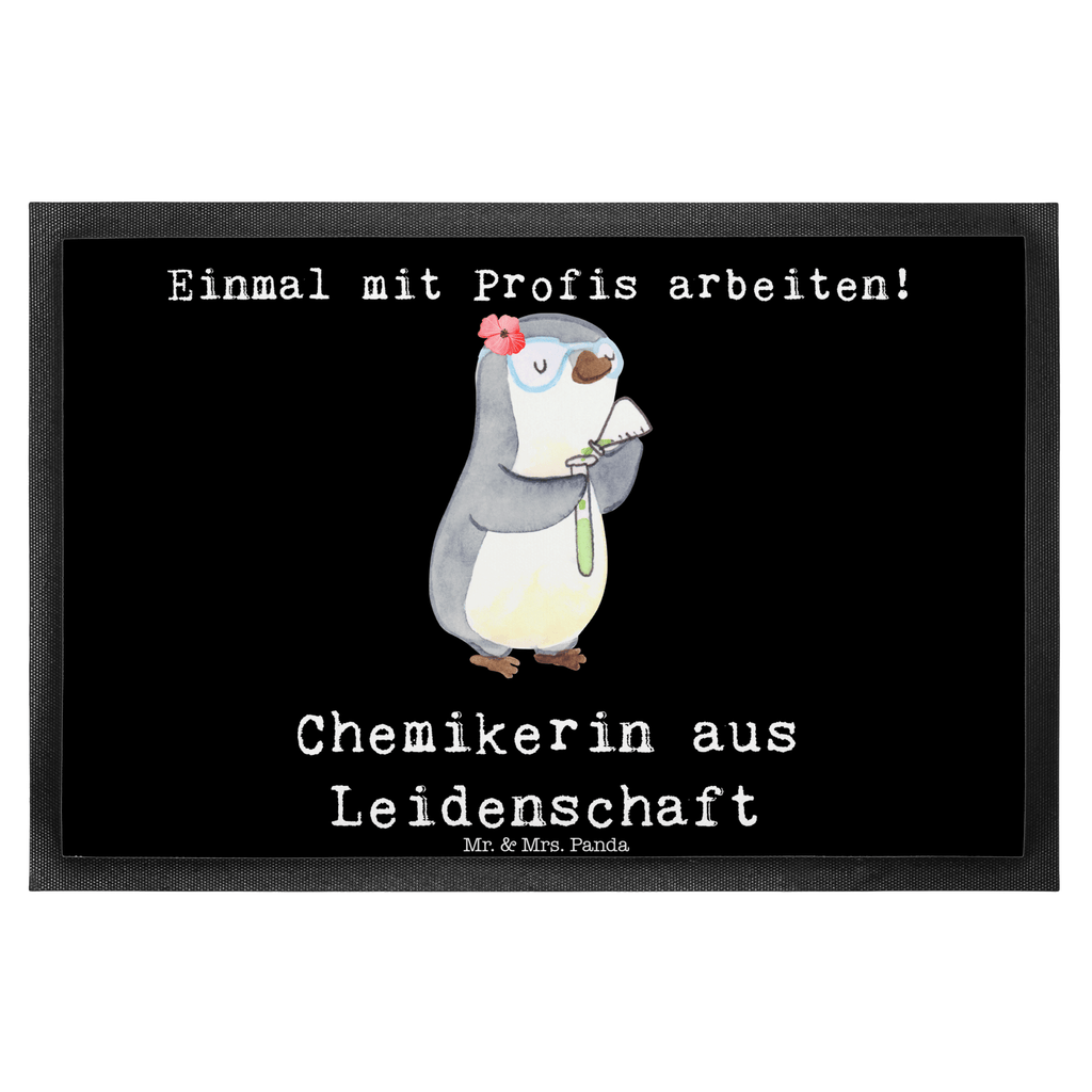 Fußmatte Chemikerin aus Leidenschaft Chemikerin, Chemielaborantin, Naturwissenschaftlerin, Labor,  Studium,  Forschung, Wissenschaftlerin,  Türvorleger, Schmutzmatte, Fußabtreter, Matte, Schmutzfänger, Fußabstreifer, Schmutzfangmatte, Türmatte, Motivfußmatte,  Haustürmatte, Vorleger  Beruf, Ausbildung, Jubiläum, Abschied, Rente, Kollege, Kollegin, Geschenk, Schenken, Arbeitskollege, Mitarbeiter, Firma, Danke, Dankeschön