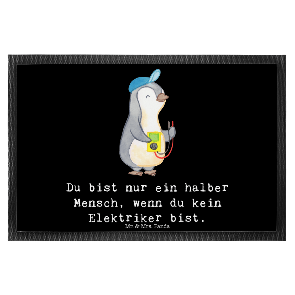 Fußmatte Elektriker mit Herz Elektriker, Elektronmonteur, Elektrotechniker, Elektroinstallateur , Elektromeister, Gesellenprüfung, Ausbildung,  Türvorleger, Schmutzmatte, Fußabtreter, Matte, Schmutzfänger, Fußabstreifer, Schmutzfangmatte, Türmatte, Motivfußmatte,  Haustürmatte, Vorleger  Beruf, Ausbildung, Jubiläum, Abschied, Rente, Kollege, Kollegin, Geschenk, Schenken, Arbeitskollege, Mitarbeiter, Firma, Danke, Dankeschön