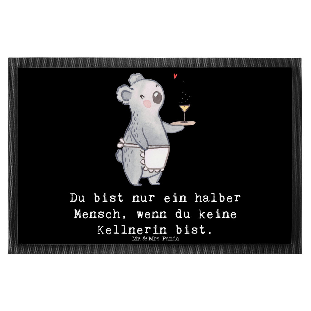 Fußmatte Kellnerin mit Herz Kellnerin, Servicekraft, Restaurant, Ausbildung,  Türvorleger, Schmutzmatte, Fußabtreter, Matte, Schmutzfänger, Fußabstreifer, Schmutzfangmatte, Türmatte, Motivfußmatte,  Haustürmatte, Vorleger  Beruf, Ausbildung, Jubiläum, Abschied, Rente, Kollege, Kollegin, Geschenk, Schenken, Arbeitskollege, Mitarbeiter, Firma, Danke, Dankeschön