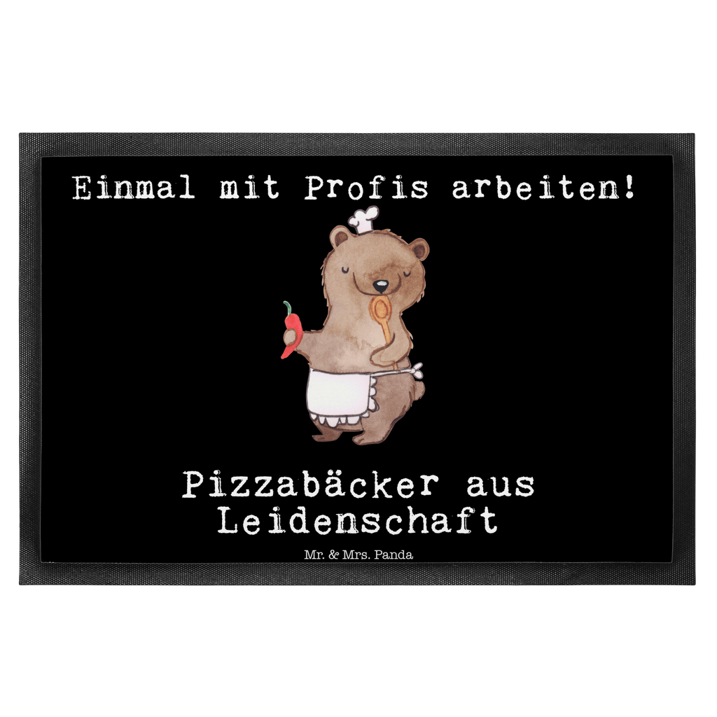 Fußmatte Pizzabäcker aus Leidenschaft Lieferdienstmitarbeiter, Pizzabäcker, Pizzabote, Pizzabringdienst, Lieferbringdienst,  Türvorleger, Schmutzmatte, Fußabtreter, Matte, Schmutzfänger, Fußabstreifer, Schmutzfangmatte, Türmatte, Motivfußmatte,  Haustürmatte, Vorleger  Beruf, Ausbildung, Jubiläum, Abschied, Rente, Kollege, Kollegin, Geschenk, Schenken, Arbeitskollege, Mitarbeiter, Firma, Danke, Dankeschön