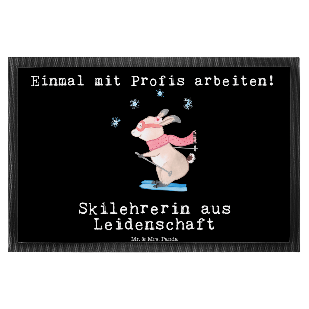 Fußmatte Skilehrerin aus Leidenschaft Türvorleger, Schmutzmatte, Fußabtreter, Matte, Schmutzfänger, Fußabstreifer, Schmutzfangmatte, Türmatte, Motivfußmatte, Haustürmatte, Vorleger, Beruf, Ausbildung, Jubiläum, Abschied, Rente, Kollege, Kollegin, Geschenk, Schenken, Arbeitskollege, Mitarbeiter, Firma, Danke, Dankeschön