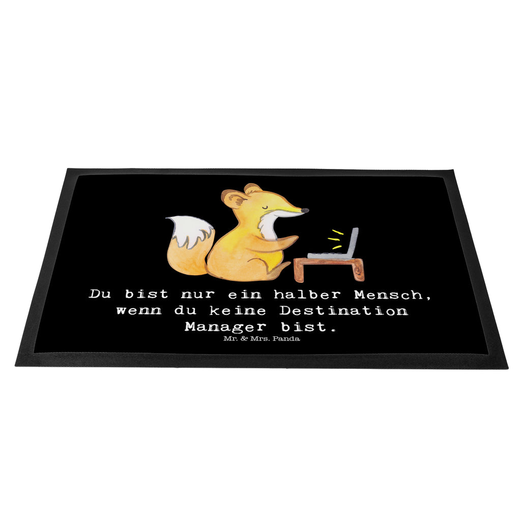 Fußmatte Destination Manager mit Herz  Türvorleger, Schmutzmatte, Fußabtreter, Matte, Schmutzfänger, Fußabstreifer, Schmutzfangmatte, Türmatte, Motivfußmatte,  Haustürmatte, Vorleger  Beruf, Ausbildung, Jubiläum, Abschied, Rente, Kollege, Kollegin, Geschenk, Schenken, Arbeitskollege, Mitarbeiter, Firma, Danke, Dankeschön