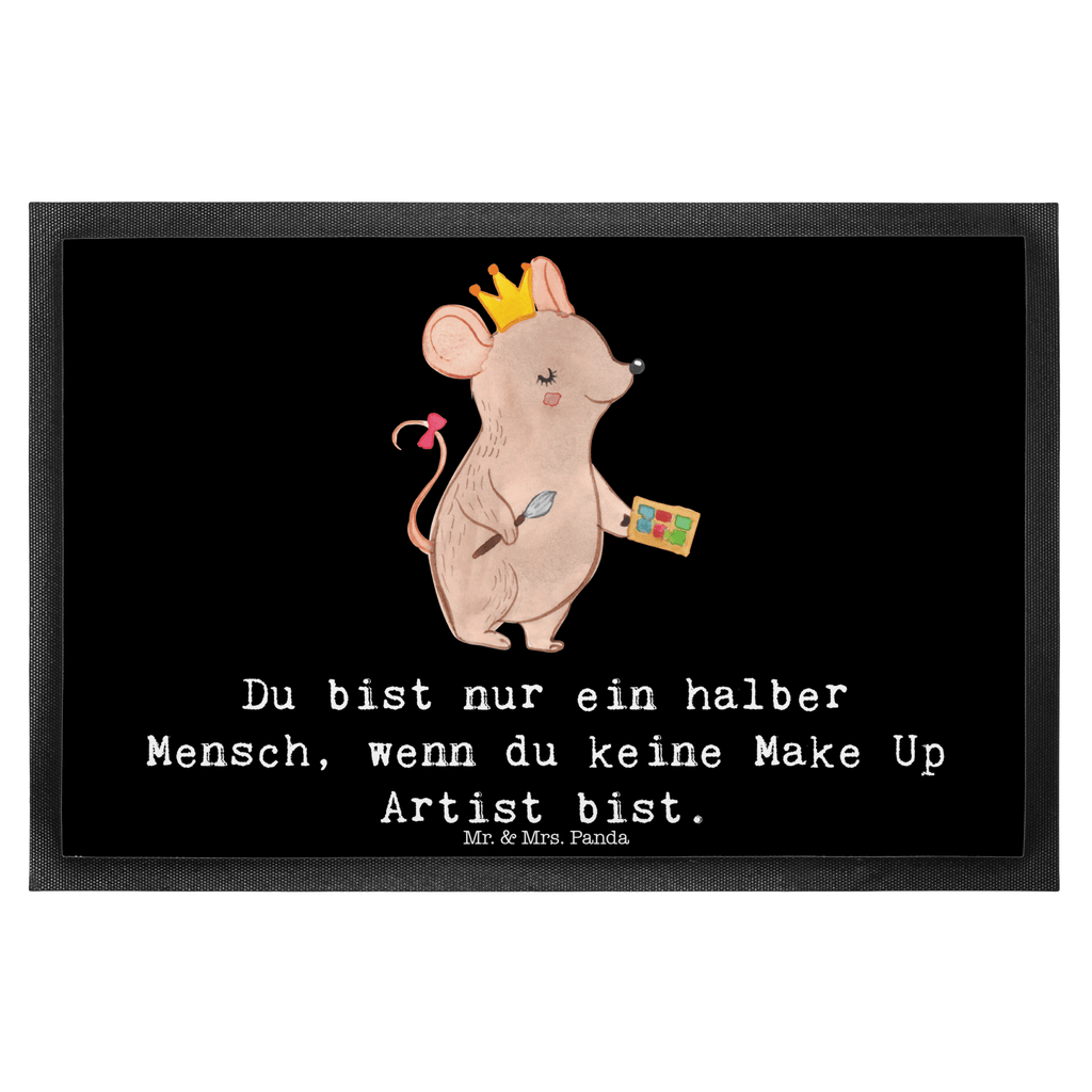 Fußmatte Make Up Artist mit Herz Türvorleger, Schmutzmatte, Fußabtreter, Matte, Schmutzfänger, Fußabstreifer, Schmutzfangmatte, Türmatte, Motivfußmatte, Haustürmatte, Vorleger, Beruf, Ausbildung, Jubiläum, Abschied, Rente, Kollege, Kollegin, Geschenk, Schenken, Arbeitskollege, Mitarbeiter, Firma, Danke, Dankeschön, Kosmetiker, Make Up Artist, Maskenbildner, Visagist, Beauty Salon, Kosmetikstudio, Eröffnung