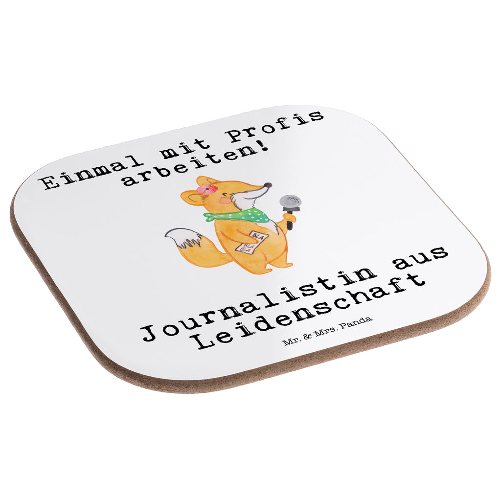 Quadratische Untersetzer Journalistin aus Leidenschaft Bierdeckel, Glasuntersetzer, Untersetzer Gläser, Getränkeuntersetzer, Beruf, Ausbildung, Jubiläum, Abschied, Rente, Kollege, Kollegin, Geschenk, Schenken, Arbeitskollege, Mitarbeiter, Firma, Danke, Dankeschön, Journalistin, Reporterin, Redakteurin, Pressebüro, Studium