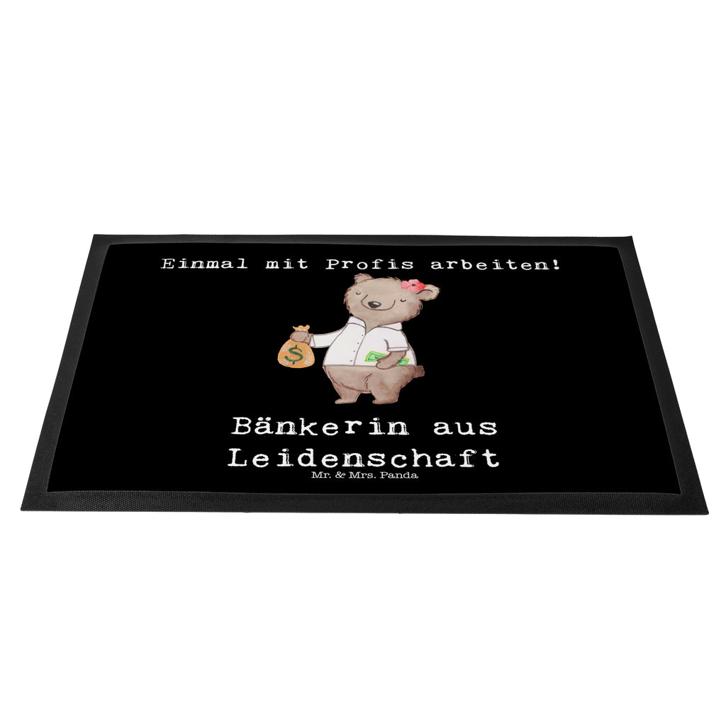Fußmatte Bänkerin aus Leidenschaft Bänkerin, Bankfachfrau, Bankangestellte, Bankberaterin Türvorleger, Schmutzmatte, Fußabtreter, Matte, Schmutzfänger, Fußabstreifer, Schmutzfangmatte, Türmatte, Motivfußmatte,  Haustürmatte, Vorleger  Beruf, Ausbildung, Jubiläum, Abschied, Rente, Kollege, Kollegin, Geschenk, Schenken, Arbeitskollege, Mitarbeiter, Firma, Danke, Dankeschön
