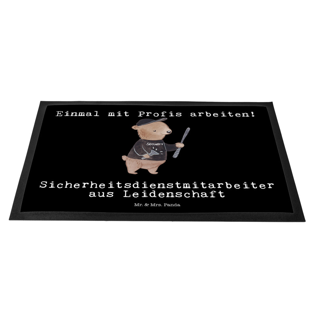 Fußmatte Sicherheitsdienstmitarbeiter aus Leidenschaft Türvorleger, Schmutzmatte, Fußabtreter, Matte, Schmutzfänger, Fußabstreifer, Schmutzfangmatte, Türmatte, Motivfußmatte, Haustürmatte, Vorleger, Beruf, Ausbildung, Jubiläum, Abschied, Rente, Kollege, Kollegin, Geschenk, Schenken, Arbeitskollege, Mitarbeiter, Firma, Danke, Dankeschön