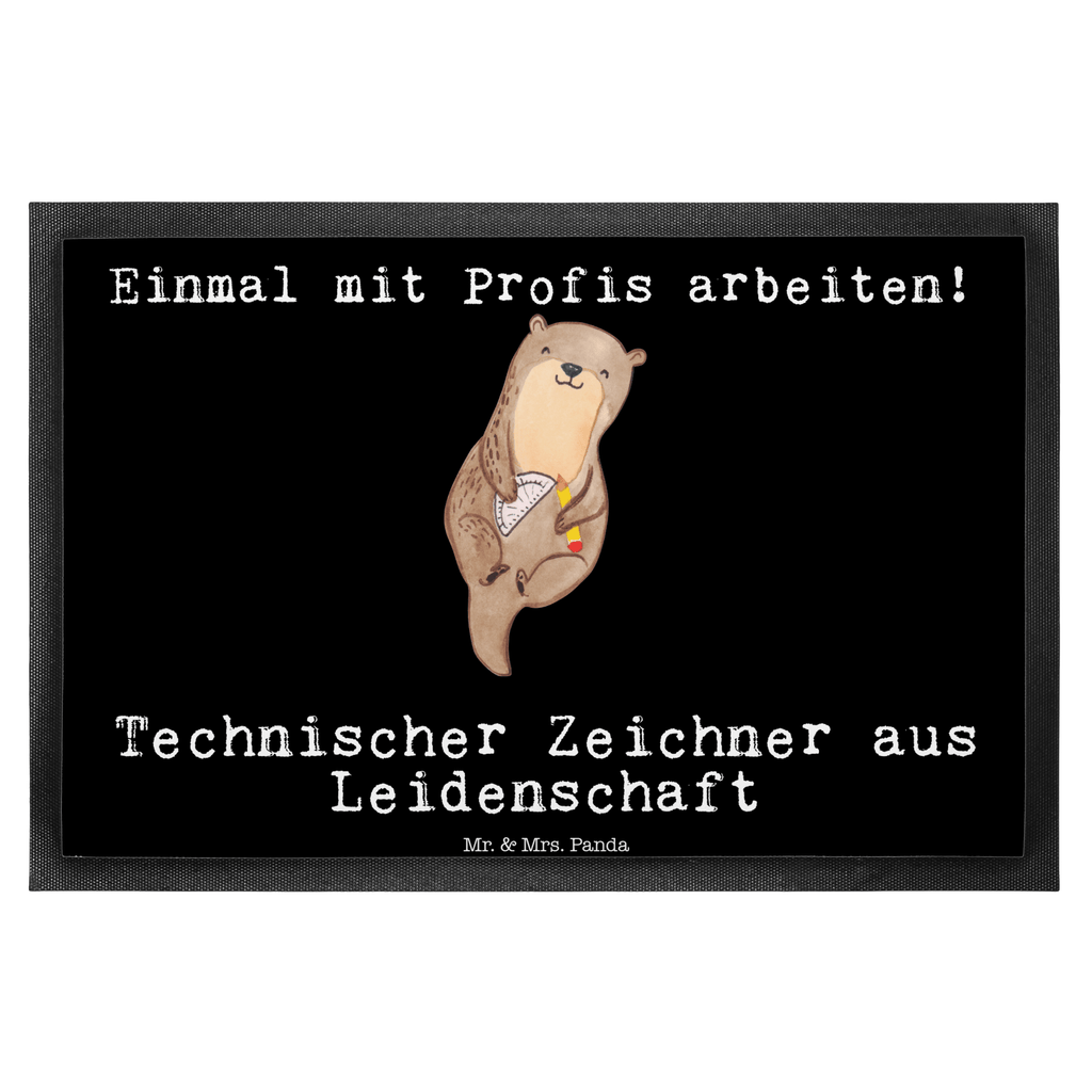 Fußmatte Technischer Zeichner aus Leidenschaft  Türvorleger, Schmutzmatte, Fußabtreter, Matte, Schmutzfänger, Fußabstreifer, Schmutzfangmatte, Türmatte, Motivfußmatte,  Haustürmatte, Vorleger  Beruf, Ausbildung, Jubiläum, Abschied, Rente, Kollege, Kollegin, Geschenk, Schenken, Arbeitskollege, Mitarbeiter, Firma, Danke, Dankeschön