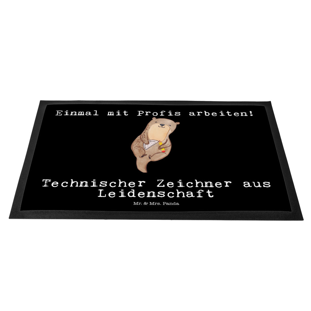 Fußmatte Technischer Zeichner aus Leidenschaft  Türvorleger, Schmutzmatte, Fußabtreter, Matte, Schmutzfänger, Fußabstreifer, Schmutzfangmatte, Türmatte, Motivfußmatte,  Haustürmatte, Vorleger  Beruf, Ausbildung, Jubiläum, Abschied, Rente, Kollege, Kollegin, Geschenk, Schenken, Arbeitskollege, Mitarbeiter, Firma, Danke, Dankeschön