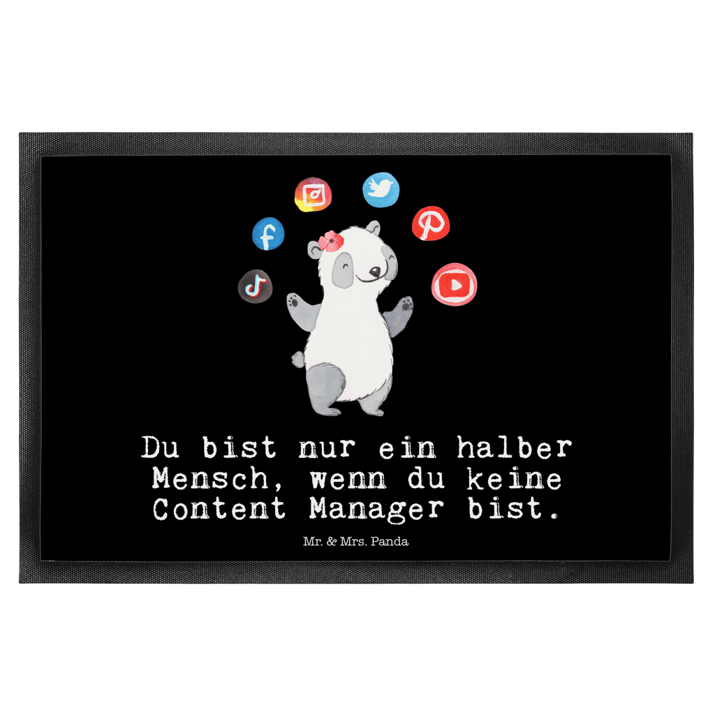 Fußmatte Content Manager mit Herz  Türvorleger, Schmutzmatte, Fußabtreter, Matte, Schmutzfänger, Fußabstreifer, Schmutzfangmatte, Türmatte, Motivfußmatte,  Haustürmatte, Vorleger  Beruf, Ausbildung, Jubiläum, Abschied, Rente, Kollege, Kollegin, Geschenk, Schenken, Arbeitskollege, Mitarbeiter, Firma, Danke, Dankeschön