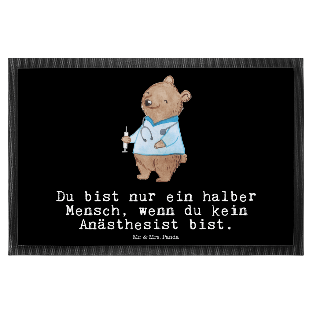 Fußmatte Anästhesist mit Herz Anästhesist, Narkosearzt, Anästhesie, Krankenhaus, Studium,  Türvorleger, Schmutzmatte, Fußabtreter, Matte, Schmutzfänger, Fußabstreifer, Schmutzfangmatte, Türmatte, Motivfußmatte,  Haustürmatte, Vorleger  Beruf, Ausbildung, Jubiläum, Abschied, Rente, Kollege, Kollegin, Geschenk, Schenken, Arbeitskollege, Mitarbeiter, Firma, Danke, Dankeschön