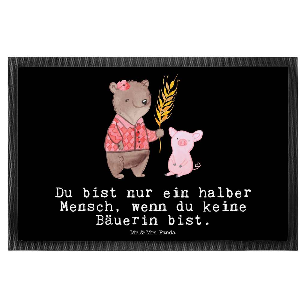 Fußmatte Bäuerin mit Herz Landwirtin, Bäuerin, Tierwirtin, Agronomin, Farmerin, Bauernhof,  Türvorleger, Schmutzmatte, Fußabtreter, Matte, Schmutzfänger, Fußabstreifer, Schmutzfangmatte, Türmatte, Motivfußmatte,  Haustürmatte, Vorleger  Beruf, Ausbildung, Jubiläum, Abschied, Rente, Kollege, Kollegin, Geschenk, Schenken, Arbeitskollege, Mitarbeiter, Firma, Danke, Dankeschön