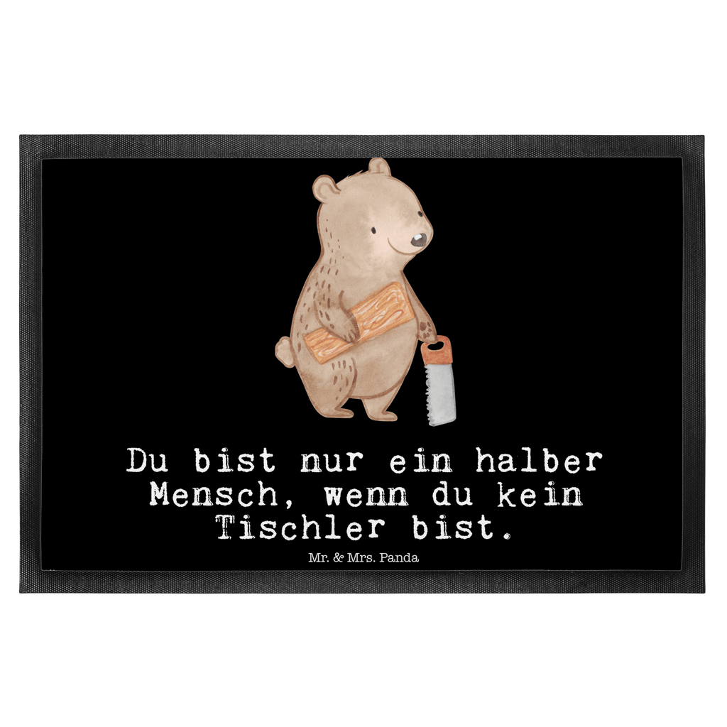 Fußmatte Tischler mit Herz  Türvorleger, Schmutzmatte, Fußabtreter, Matte, Schmutzfänger, Fußabstreifer, Schmutzfangmatte, Türmatte, Motivfußmatte,  Haustürmatte, Vorleger  Beruf, Ausbildung, Jubiläum, Abschied, Rente, Kollege, Kollegin, Geschenk, Schenken, Arbeitskollege, Mitarbeiter, Firma, Danke, Dankeschön