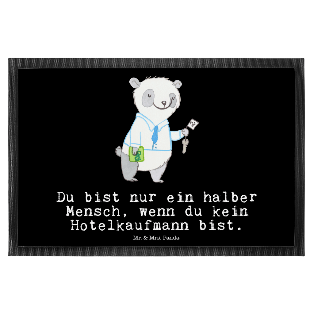 Fußmatte Hotelkaufmann mit Herz Hotelkaufmann, Hotelfachmann, Hotelfachangestellter
, Hotelier, Hoteleröffnung
 Türvorleger, Schmutzmatte, Fußabtreter, Matte, Schmutzfänger, Fußabstreifer, Schmutzfangmatte, Türmatte, Motivfußmatte,  Haustürmatte, Vorleger  Beruf, Ausbildung, Jubiläum, Abschied, Rente, Kollege, Kollegin, Geschenk, Schenken, Arbeitskollege, Mitarbeiter, Firma, Danke, Dankeschön