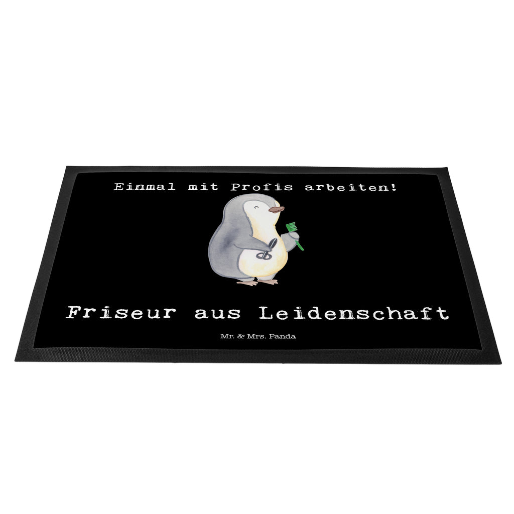 Fußmatte Friseur aus Leidenschaft Frisör, Haarstylist, Frisörbesuch, Friseursalon, Barbier, Coiffeur
,  Eröffnung Friseur Türvorleger, Schmutzmatte, Fußabtreter, Matte, Schmutzfänger, Fußabstreifer, Schmutzfangmatte, Türmatte, Motivfußmatte,  Haustürmatte, Vorleger  Beruf, Ausbildung, Jubiläum, Abschied, Rente, Kollege, Kollegin, Geschenk, Schenken, Arbeitskollege, Mitarbeiter, Firma, Danke, Dankeschön