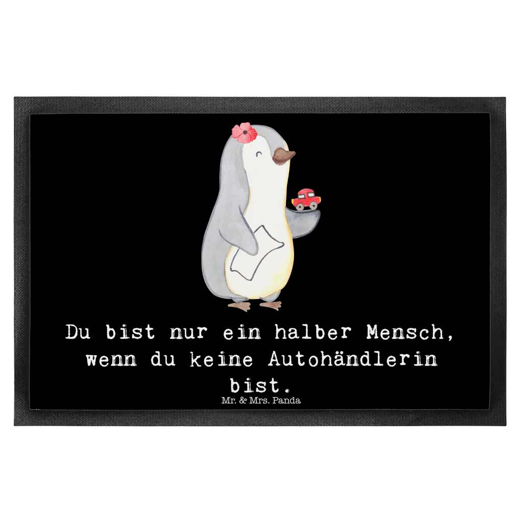 Fußmatte Autohändlerin mit Herz Autohändlerin, Eröffnung Autohaus, Autohandel, Gebrauchtwagenhändlerin, Autoverkäuferin,   Türvorleger, Schmutzmatte, Fußabtreter, Matte, Schmutzfänger, Fußabstreifer, Schmutzfangmatte, Türmatte, Motivfußmatte,  Haustürmatte, Vorleger  Beruf, Ausbildung, Jubiläum, Abschied, Rente, Kollege, Kollegin, Geschenk, Schenken, Arbeitskollege, Mitarbeiter, Firma, Danke, Dankeschön