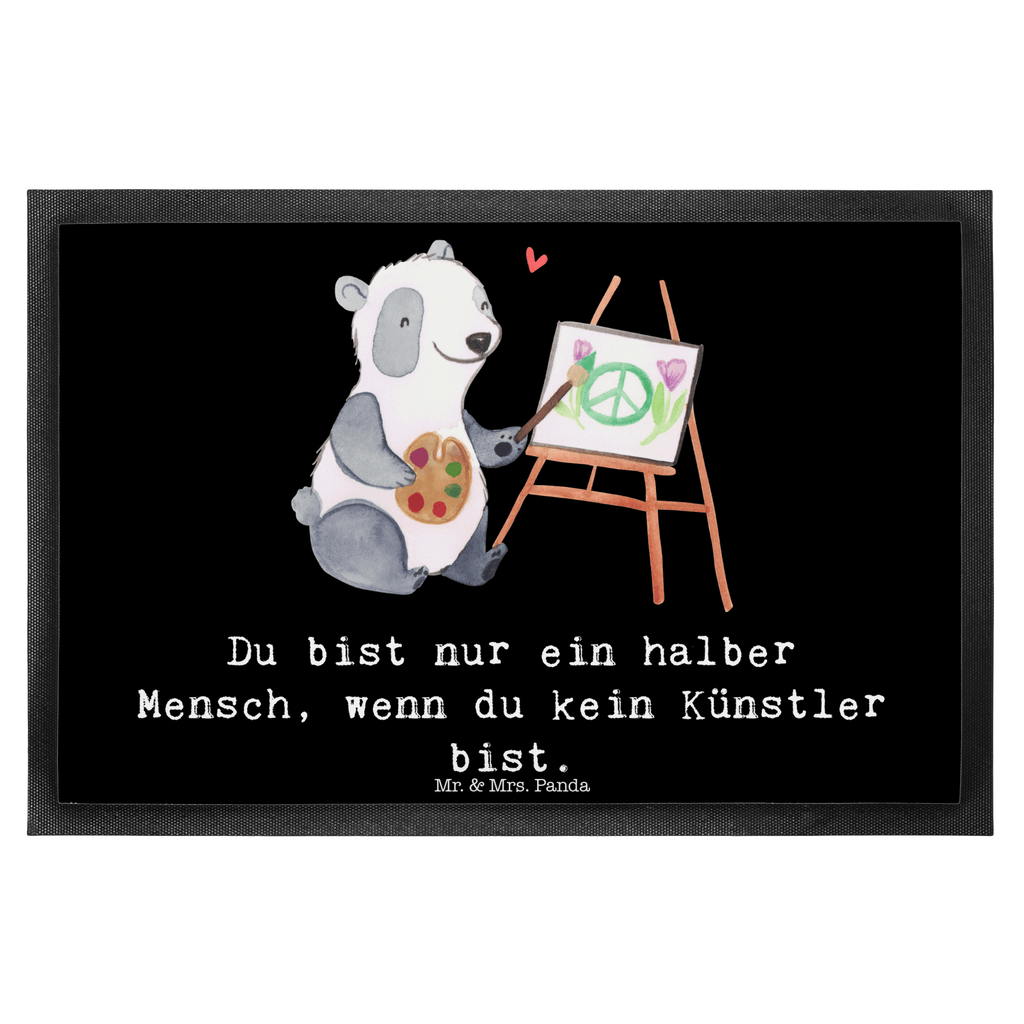 Fußmatte Künstler mit Herz Künstler, Maler, Kunstmaler, Galerie Eröffnung, Kunstschule,  Türvorleger, Schmutzmatte, Fußabtreter, Matte, Schmutzfänger, Fußabstreifer, Schmutzfangmatte, Türmatte, Motivfußmatte,  Haustürmatte, Vorleger  Beruf, Ausbildung, Jubiläum, Abschied, Rente, Kollege, Kollegin, Geschenk, Schenken, Arbeitskollege, Mitarbeiter, Firma, Danke, Dankeschön