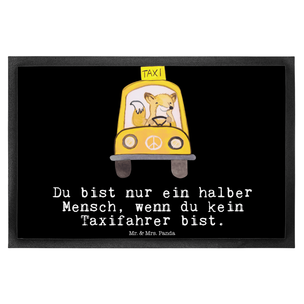 Fußmatte Taxifahrer mit Herz  Türvorleger, Schmutzmatte, Fußabtreter, Matte, Schmutzfänger, Fußabstreifer, Schmutzfangmatte, Türmatte, Motivfußmatte,  Haustürmatte, Vorleger  Beruf, Ausbildung, Jubiläum, Abschied, Rente, Kollege, Kollegin, Geschenk, Schenken, Arbeitskollege, Mitarbeiter, Firma, Danke, Dankeschön