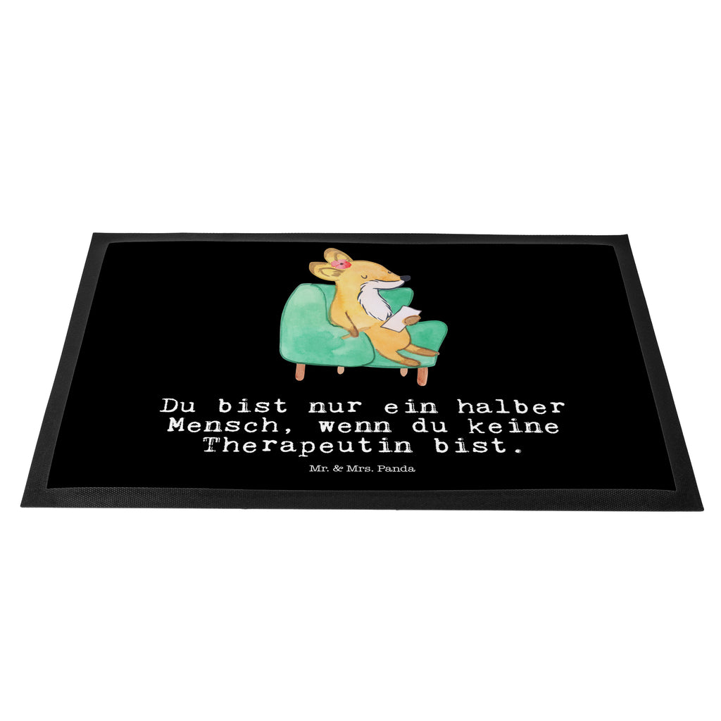 Fußmatte Therapeutin mit Herz  Türvorleger, Schmutzmatte, Fußabtreter, Matte, Schmutzfänger, Fußabstreifer, Schmutzfangmatte, Türmatte, Motivfußmatte,  Haustürmatte, Vorleger  Beruf, Ausbildung, Jubiläum, Abschied, Rente, Kollege, Kollegin, Geschenk, Schenken, Arbeitskollege, Mitarbeiter, Firma, Danke, Dankeschön