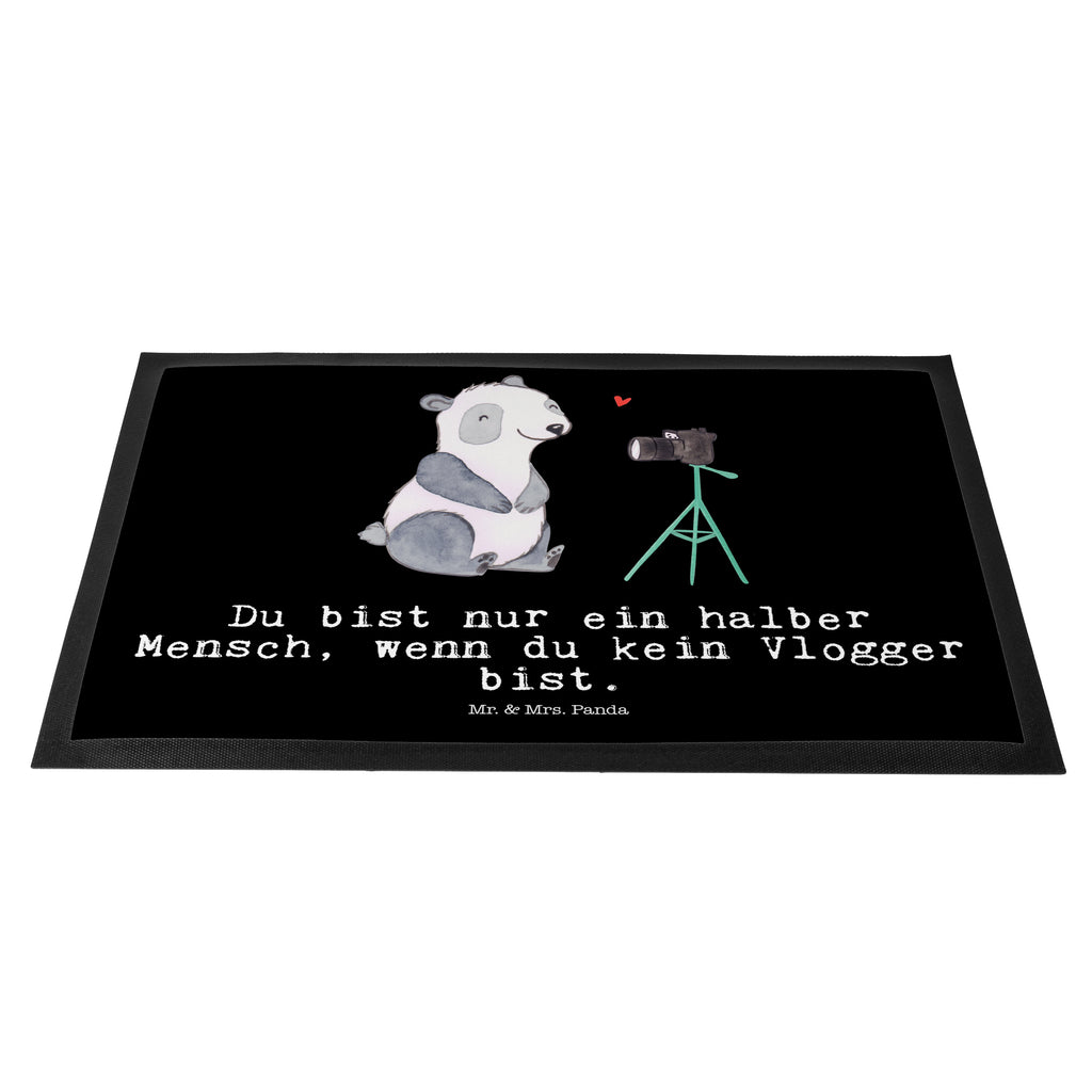 Fußmatte Vlogger mit Herz  Türvorleger, Schmutzmatte, Fußabtreter, Matte, Schmutzfänger, Fußabstreifer, Schmutzfangmatte, Türmatte, Motivfußmatte,  Haustürmatte, Vorleger  Beruf, Ausbildung, Jubiläum, Abschied, Rente, Kollege, Kollegin, Geschenk, Schenken, Arbeitskollege, Mitarbeiter, Firma, Danke, Dankeschön