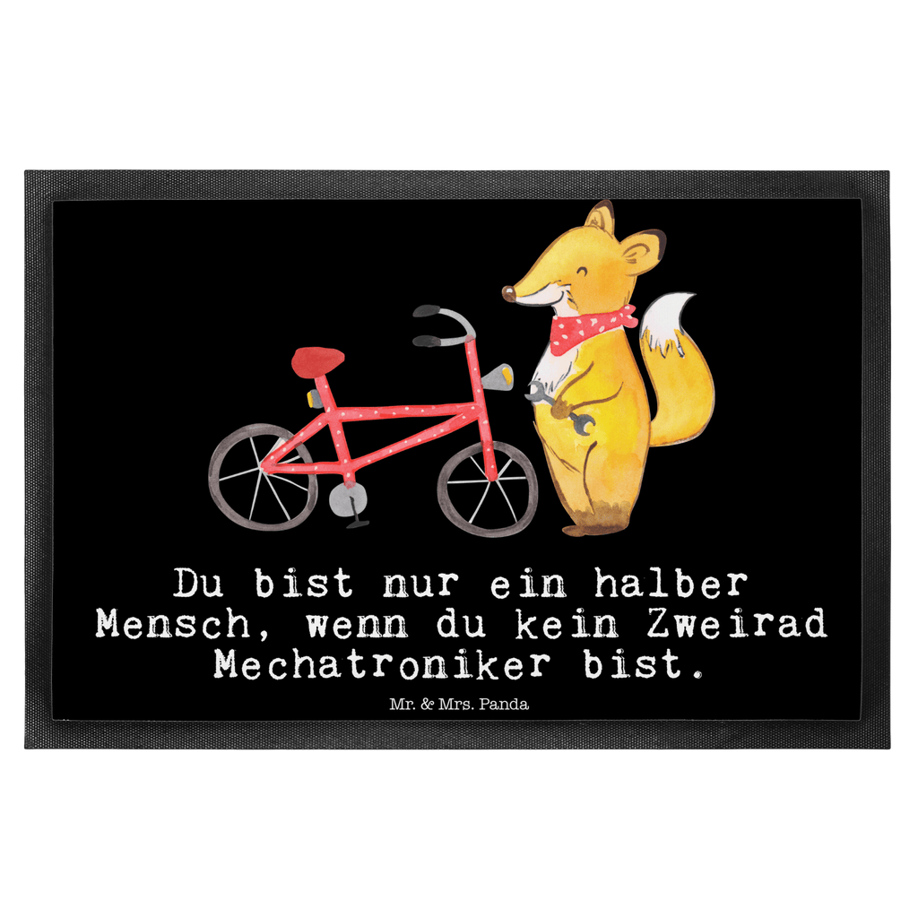 Fußmatte Zweirad Mechatroniker mit Herz  Türvorleger, Schmutzmatte, Fußabtreter, Matte, Schmutzfänger, Fußabstreifer, Schmutzfangmatte, Türmatte, Motivfußmatte,  Haustürmatte, Vorleger  Beruf, Ausbildung, Jubiläum, Abschied, Rente, Kollege, Kollegin, Geschenk, Schenken, Arbeitskollege, Mitarbeiter, Firma, Danke, Dankeschön