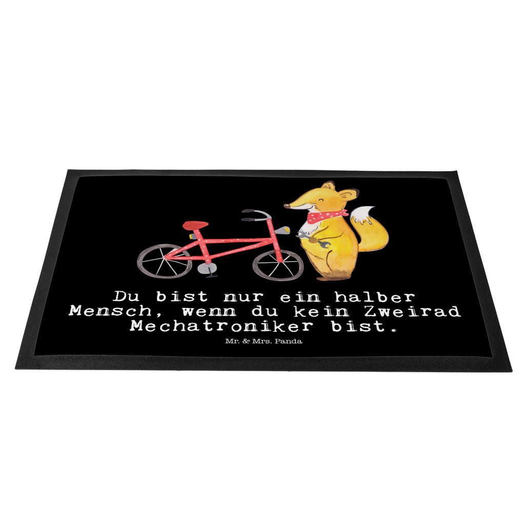 Fußmatte Zweirad Mechatroniker mit Herz  Türvorleger, Schmutzmatte, Fußabtreter, Matte, Schmutzfänger, Fußabstreifer, Schmutzfangmatte, Türmatte, Motivfußmatte,  Haustürmatte, Vorleger  Beruf, Ausbildung, Jubiläum, Abschied, Rente, Kollege, Kollegin, Geschenk, Schenken, Arbeitskollege, Mitarbeiter, Firma, Danke, Dankeschön