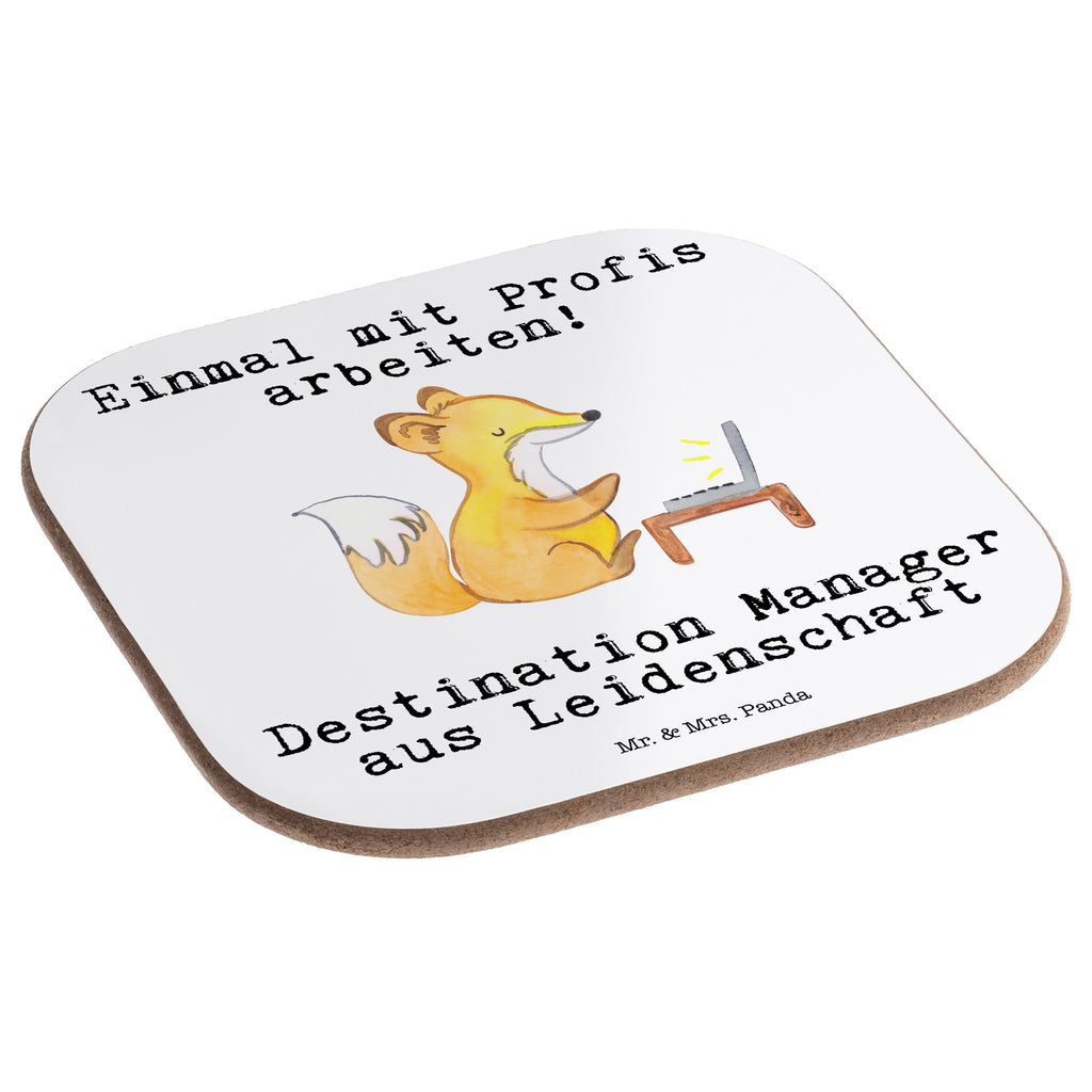 Quadratische Untersetzer Destination Manager aus Leidenschaft Bierdeckel, Glasuntersetzer, Untersetzer Gläser, Getränkeuntersetzer, Beruf, Ausbildung, Jubiläum, Abschied, Rente, Kollege, Kollegin, Geschenk, Schenken, Arbeitskollege, Mitarbeiter, Firma, Danke, Dankeschön