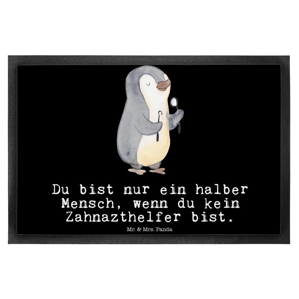 Fußmatte Zahnarzthelfer mit Herz  Türvorleger, Schmutzmatte, Fußabtreter, Matte, Schmutzfänger, Fußabstreifer, Schmutzfangmatte, Türmatte, Motivfußmatte,  Haustürmatte, Vorleger  Beruf, Ausbildung, Jubiläum, Abschied, Rente, Kollege, Kollegin, Geschenk, Schenken, Arbeitskollege, Mitarbeiter, Firma, Danke, Dankeschön