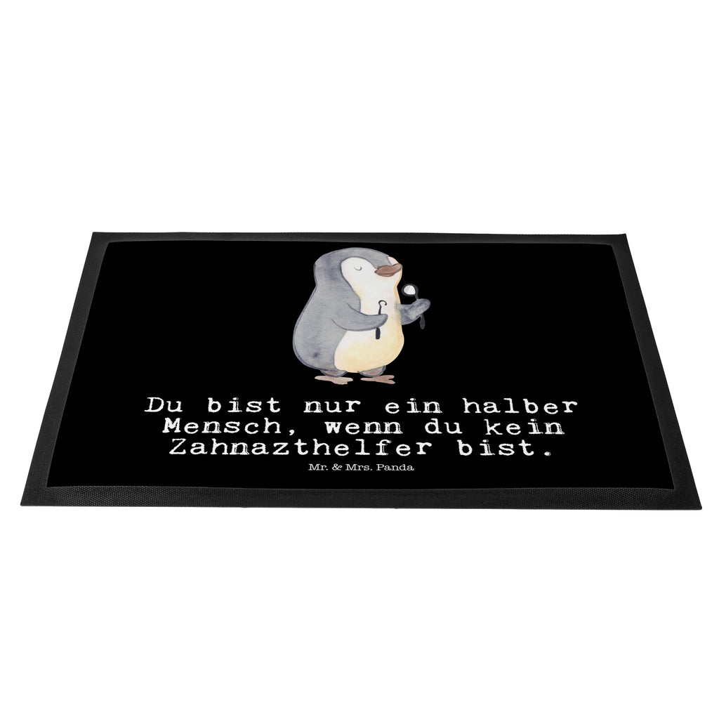 Fußmatte Zahnarzthelfer mit Herz  Türvorleger, Schmutzmatte, Fußabtreter, Matte, Schmutzfänger, Fußabstreifer, Schmutzfangmatte, Türmatte, Motivfußmatte,  Haustürmatte, Vorleger  Beruf, Ausbildung, Jubiläum, Abschied, Rente, Kollege, Kollegin, Geschenk, Schenken, Arbeitskollege, Mitarbeiter, Firma, Danke, Dankeschön