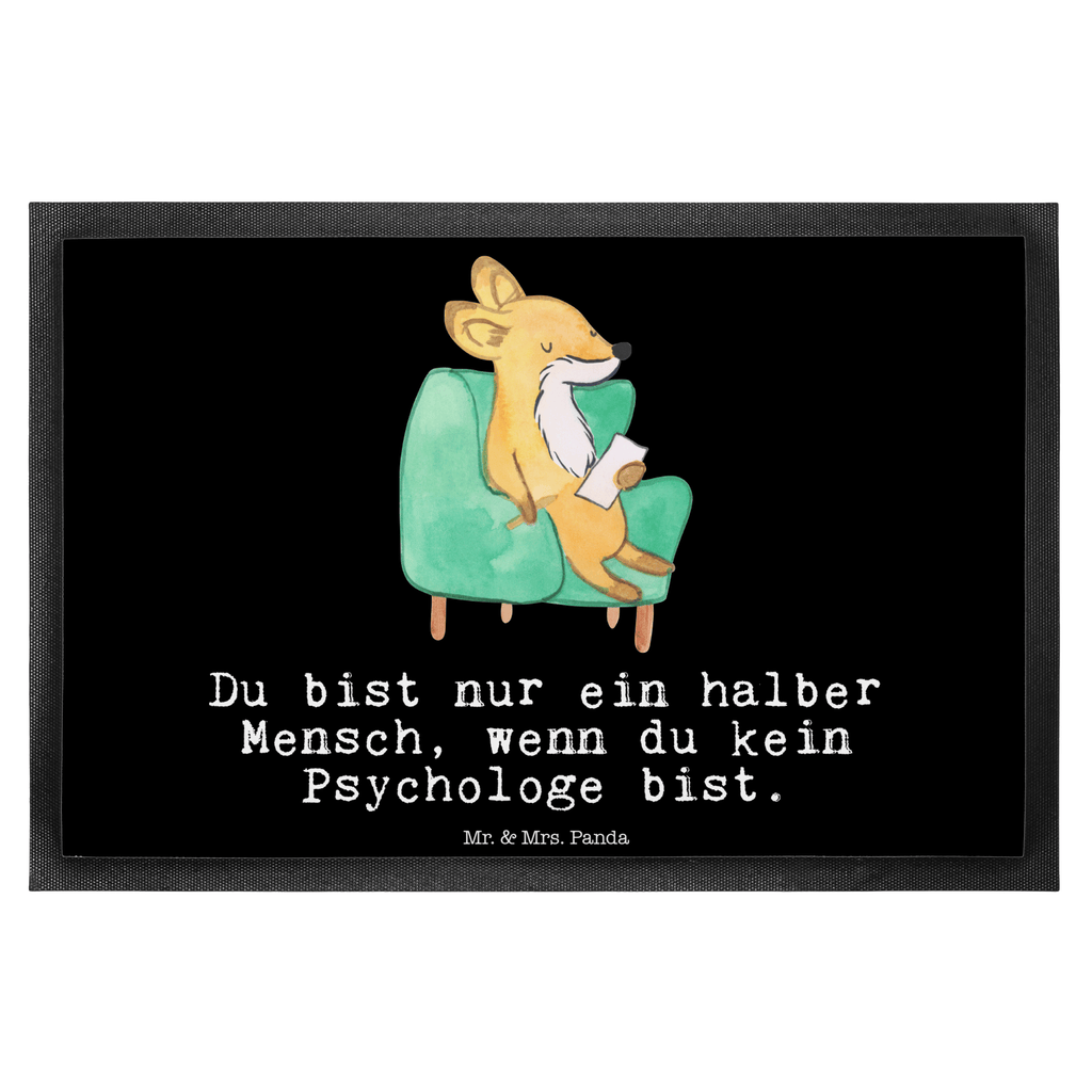 Fußmatte Psychologe mit Herz Psychologe, Therapeut, Studium,  Türvorleger, Schmutzmatte, Fußabtreter, Matte, Schmutzfänger, Fußabstreifer, Schmutzfangmatte, Türmatte, Motivfußmatte,  Haustürmatte, Vorleger  Beruf, Ausbildung, Jubiläum, Abschied, Rente, Kollege, Kollegin, Geschenk, Schenken, Arbeitskollege, Mitarbeiter, Firma, Danke, Dankeschön