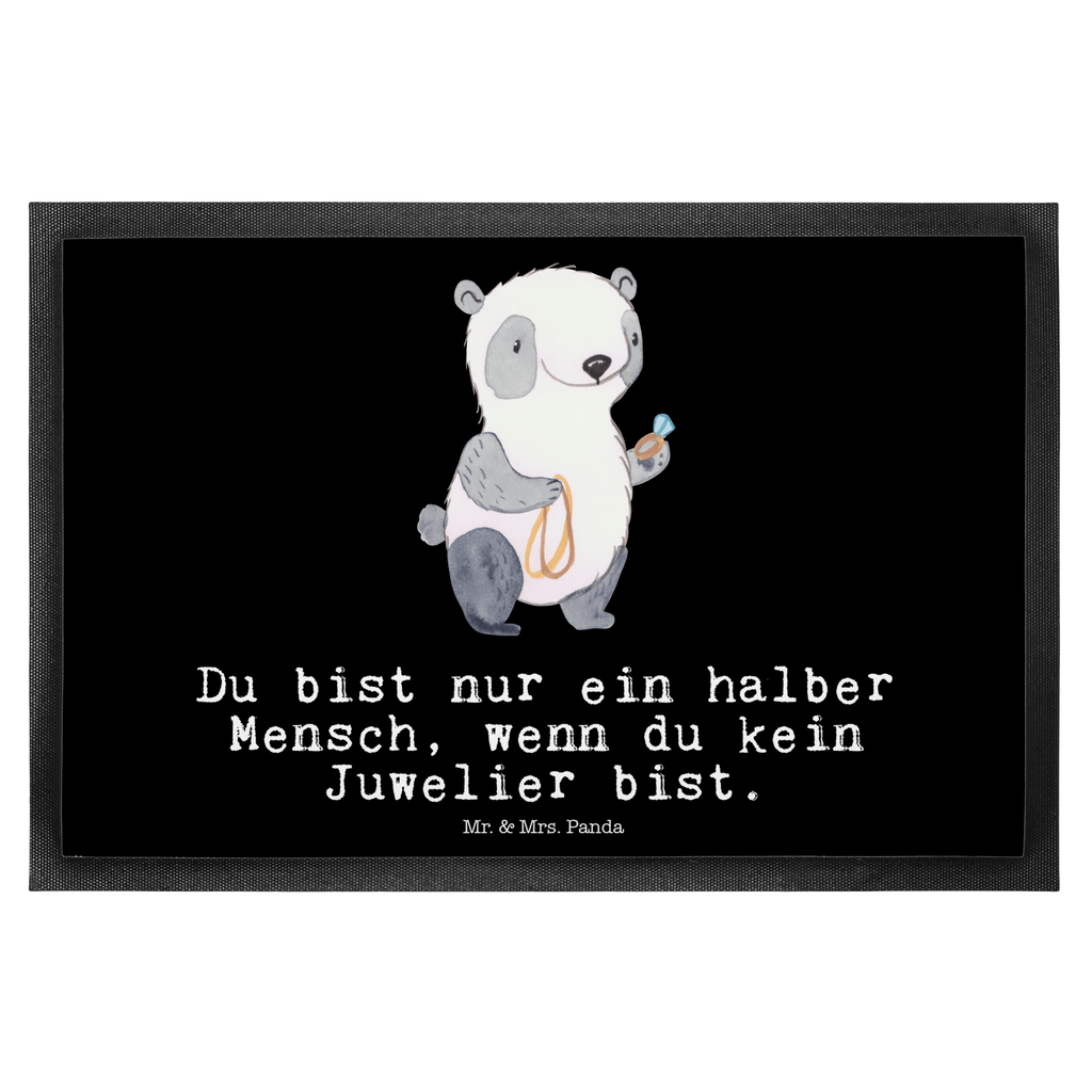 Fußmatte Juwelier mit Herz Juwelier, Goldschmied, Schmuckwarenhändler, Schmuckgeschäft, Eröffnung,  Türvorleger, Schmutzmatte, Fußabtreter, Matte, Schmutzfänger, Fußabstreifer, Schmutzfangmatte, Türmatte, Motivfußmatte,  Haustürmatte, Vorleger  Beruf, Ausbildung, Jubiläum, Abschied, Rente, Kollege, Kollegin, Geschenk, Schenken, Arbeitskollege, Mitarbeiter, Firma, Danke, Dankeschön