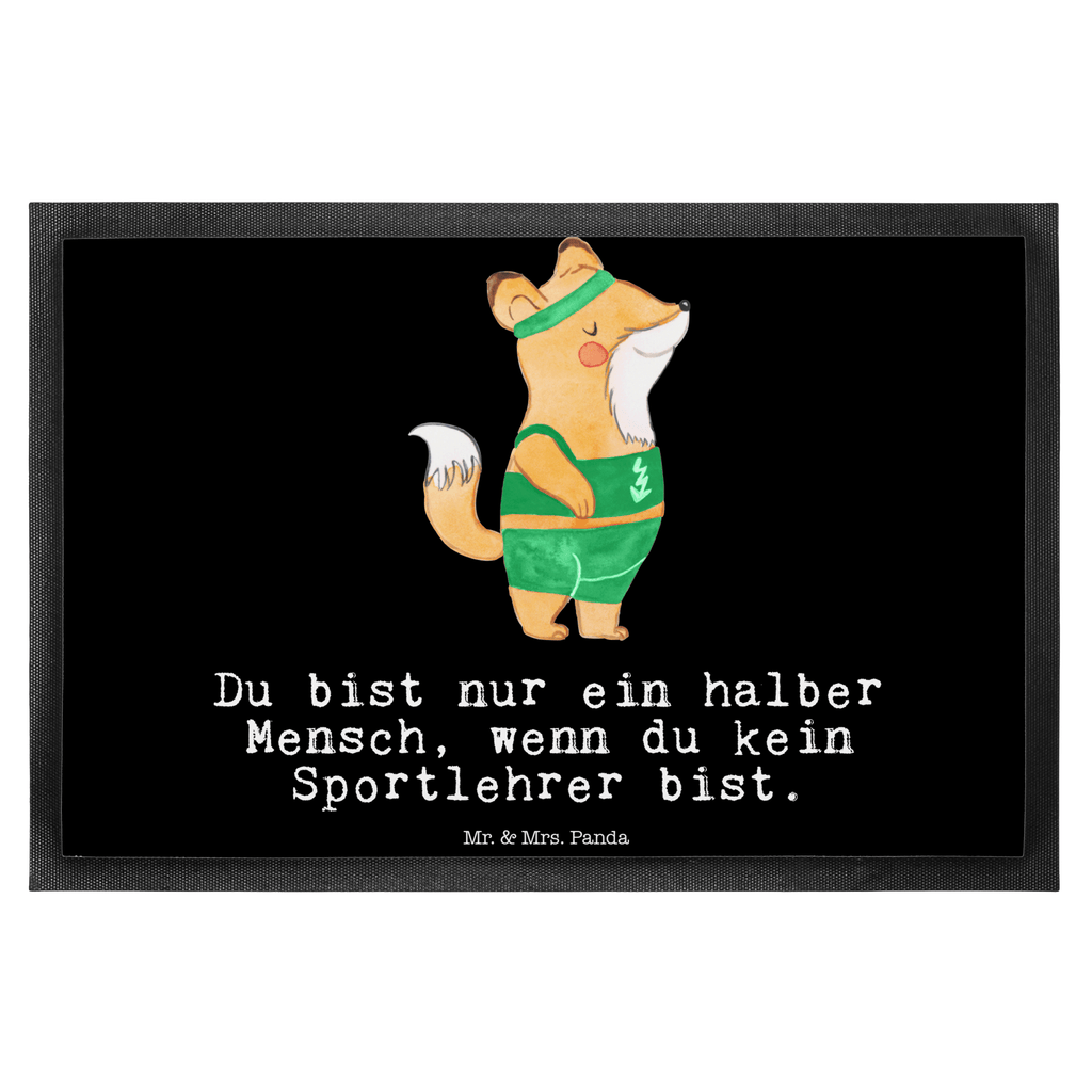 Fußmatte Sportlehrer mit Herz  Türvorleger, Schmutzmatte, Fußabtreter, Matte, Schmutzfänger, Fußabstreifer, Schmutzfangmatte, Türmatte, Motivfußmatte,  Haustürmatte, Vorleger  Beruf, Ausbildung, Jubiläum, Abschied, Rente, Kollege, Kollegin, Geschenk, Schenken, Arbeitskollege, Mitarbeiter, Firma, Danke, Dankeschön