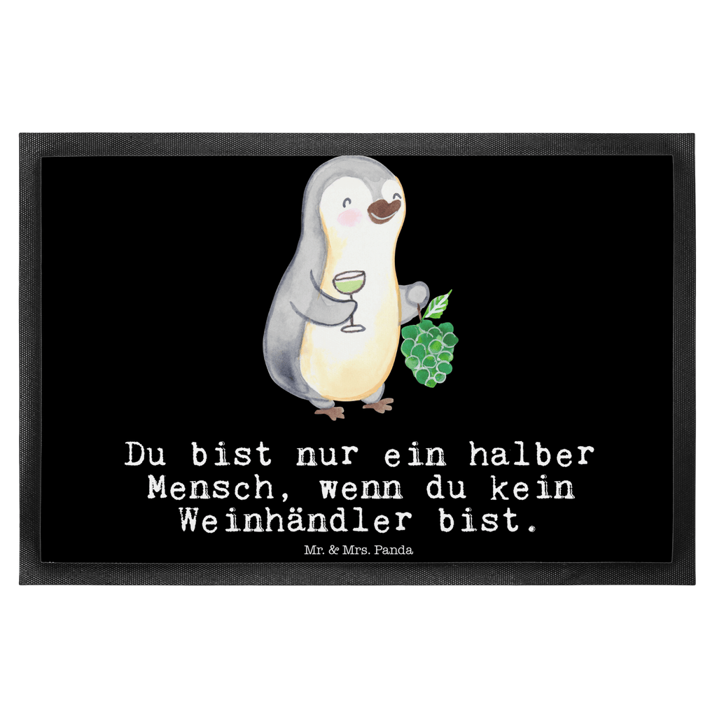 Fußmatte Weinhändler mit Herz  Türvorleger, Schmutzmatte, Fußabtreter, Matte, Schmutzfänger, Fußabstreifer, Schmutzfangmatte, Türmatte, Motivfußmatte,  Haustürmatte, Vorleger  Beruf, Ausbildung, Jubiläum, Abschied, Rente, Kollege, Kollegin, Geschenk, Schenken, Arbeitskollege, Mitarbeiter, Firma, Danke, Dankeschön