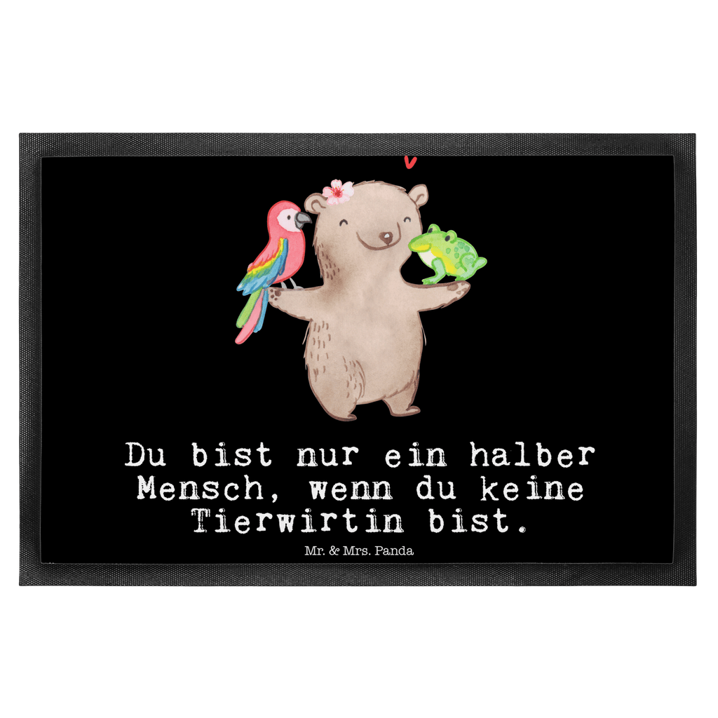 Fußmatte Tierwirtin mit Herz Landwirtin, Bäuerin, Tierwirtin, Agronomin, Farmerin, Bauernhof,  Türvorleger, Schmutzmatte, Fußabtreter, Matte, Schmutzfänger, Fußabstreifer, Schmutzfangmatte, Türmatte, Motivfußmatte,  Haustürmatte, Vorleger  Beruf, Ausbildung, Jubiläum, Abschied, Rente, Kollege, Kollegin, Geschenk, Schenken, Arbeitskollege, Mitarbeiter, Firma, Danke, Dankeschön